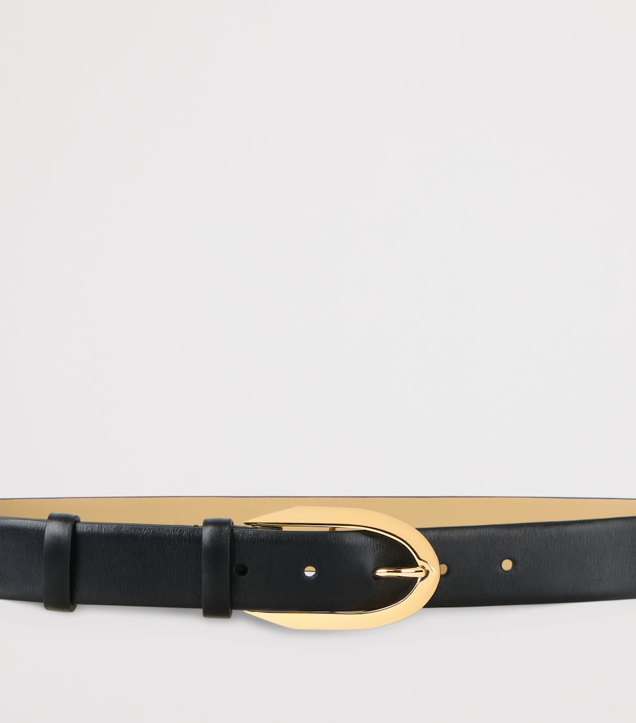Leather Belt BLACK Image 3