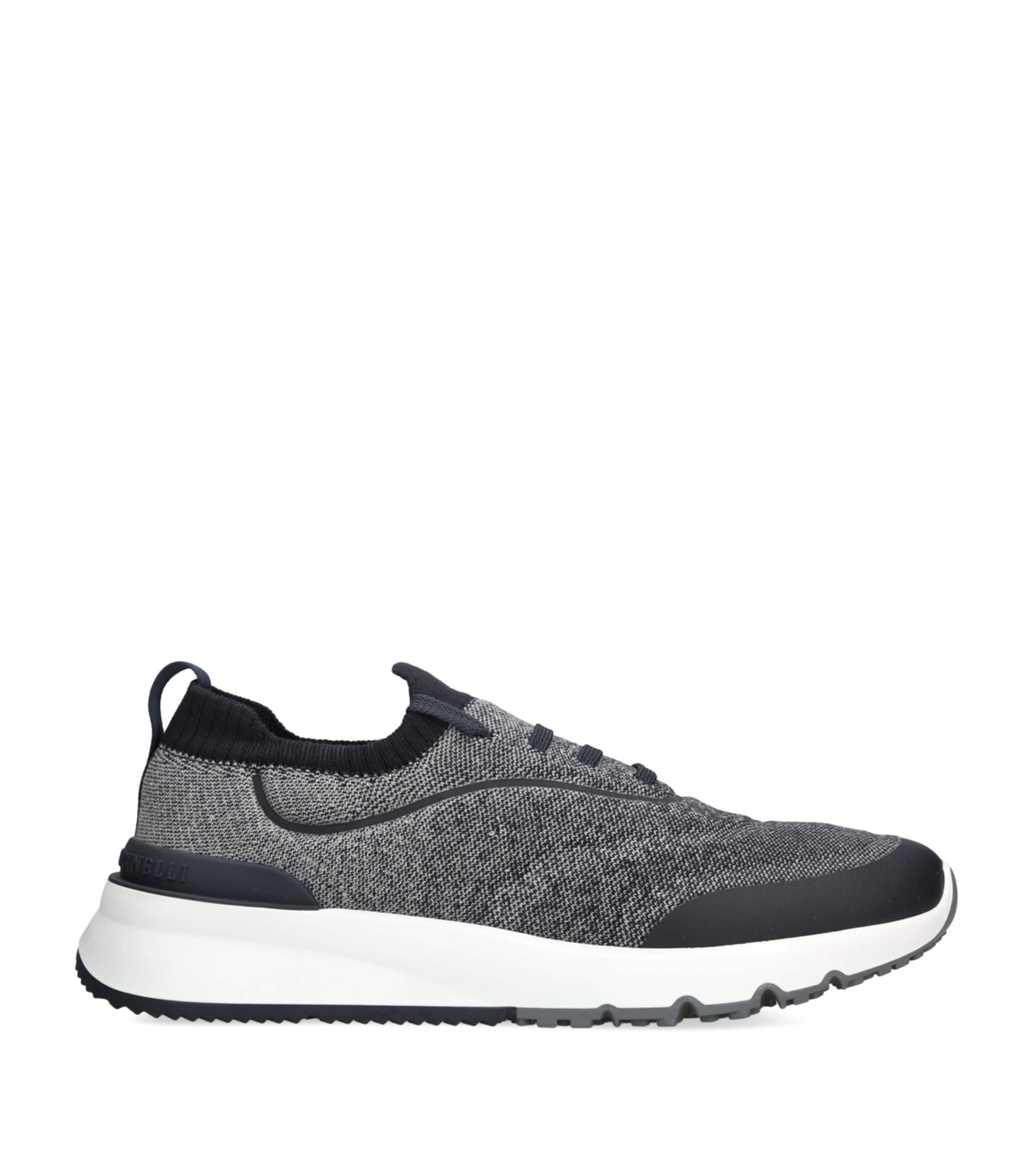 Sportiv Knitted Sneakers WHITE/NAVY Image 1