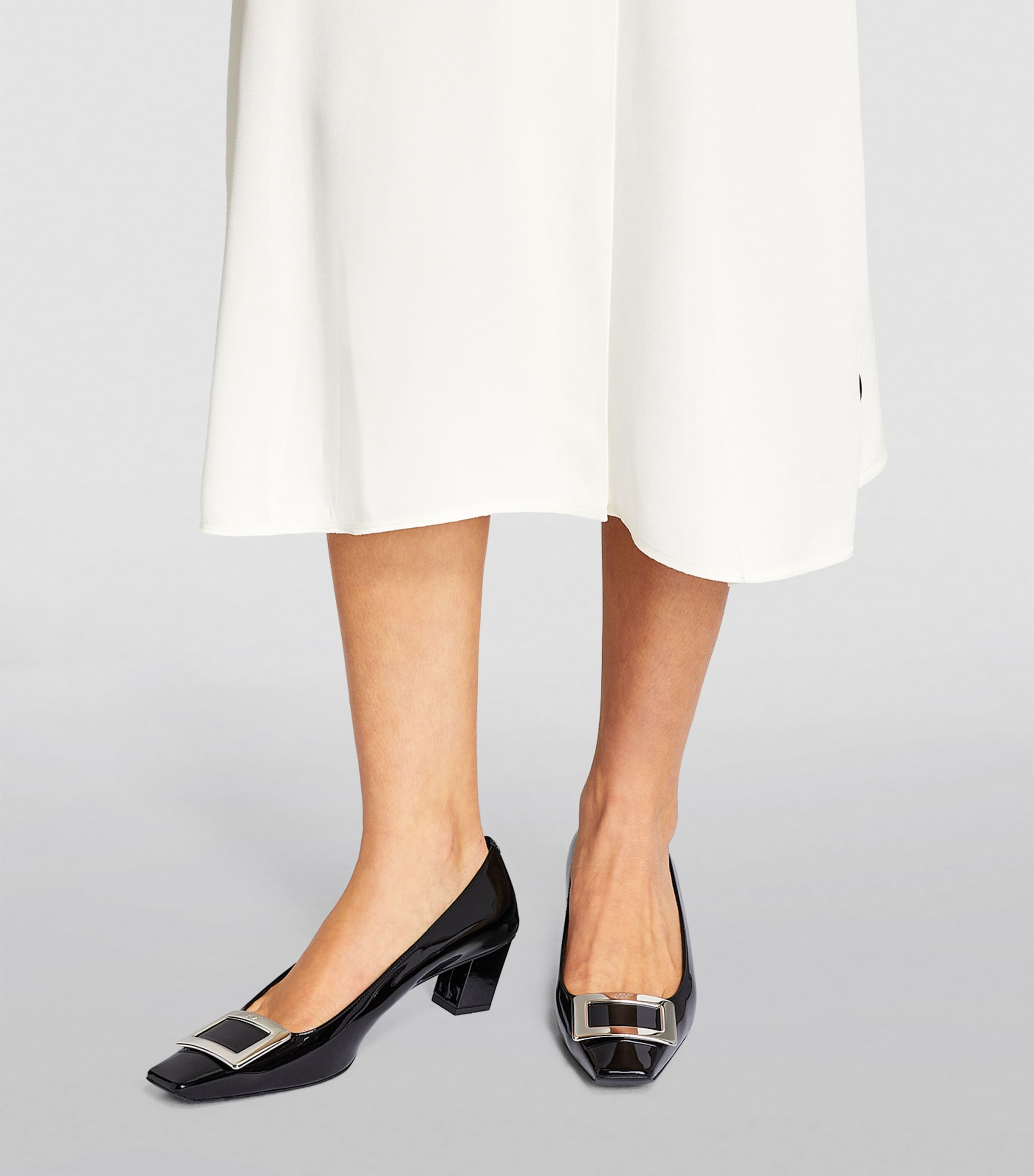 Patent Decolleté Belle Vivier Pumps 45 BLACK Image 2