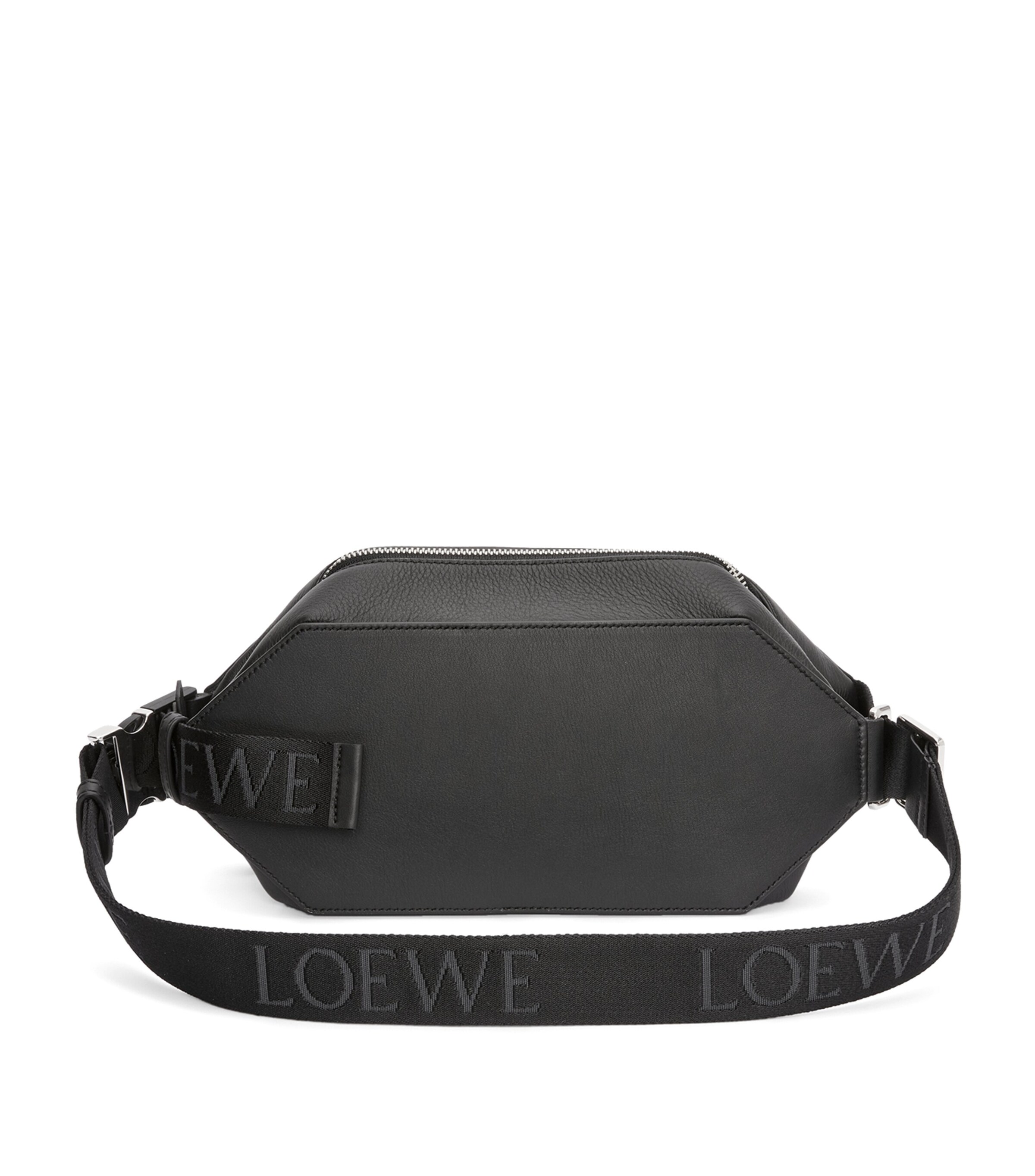 Leather Convertible Belt Bag BLACK Image 3