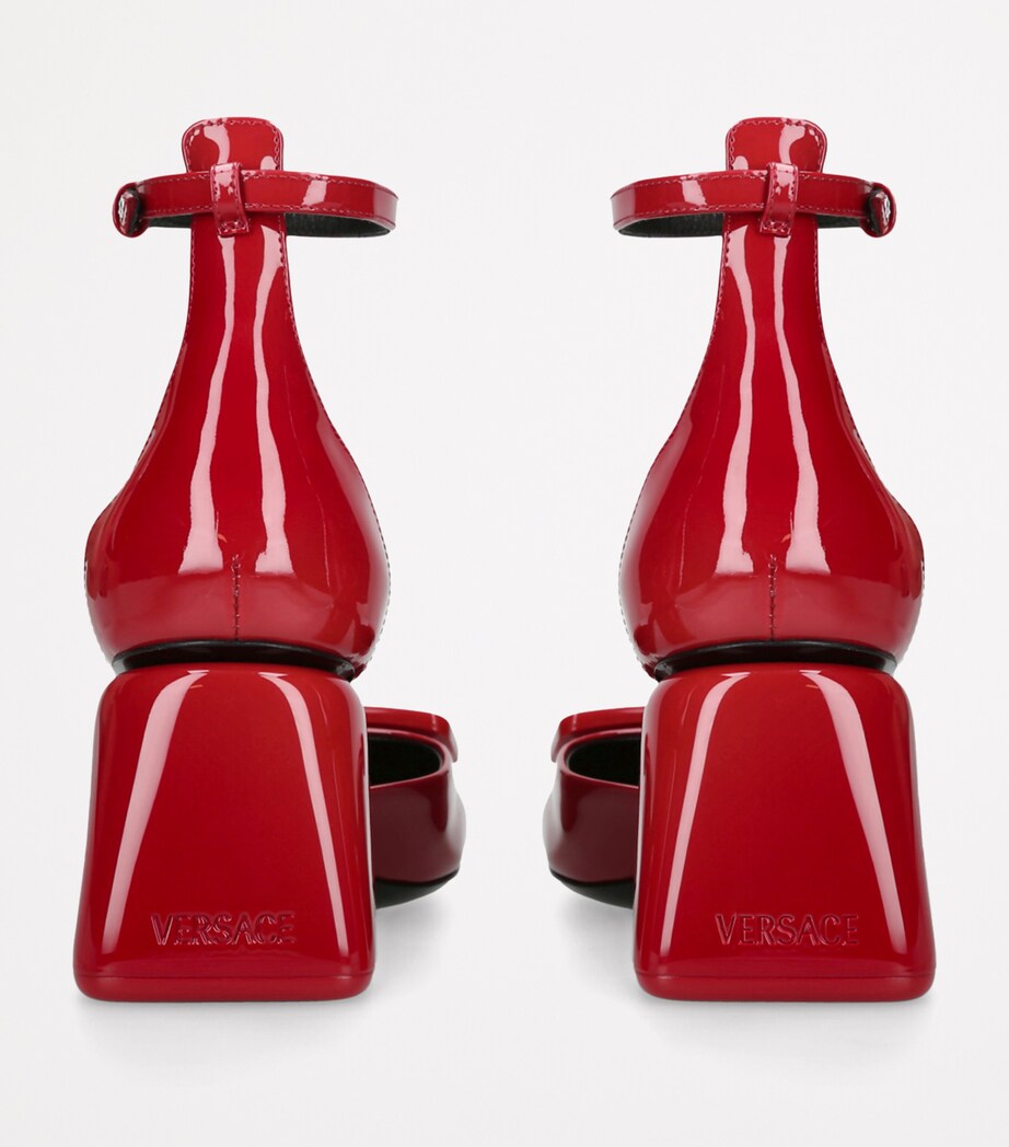 Versace Patent Leather D’Orsay Pumps 70 Red Image 2