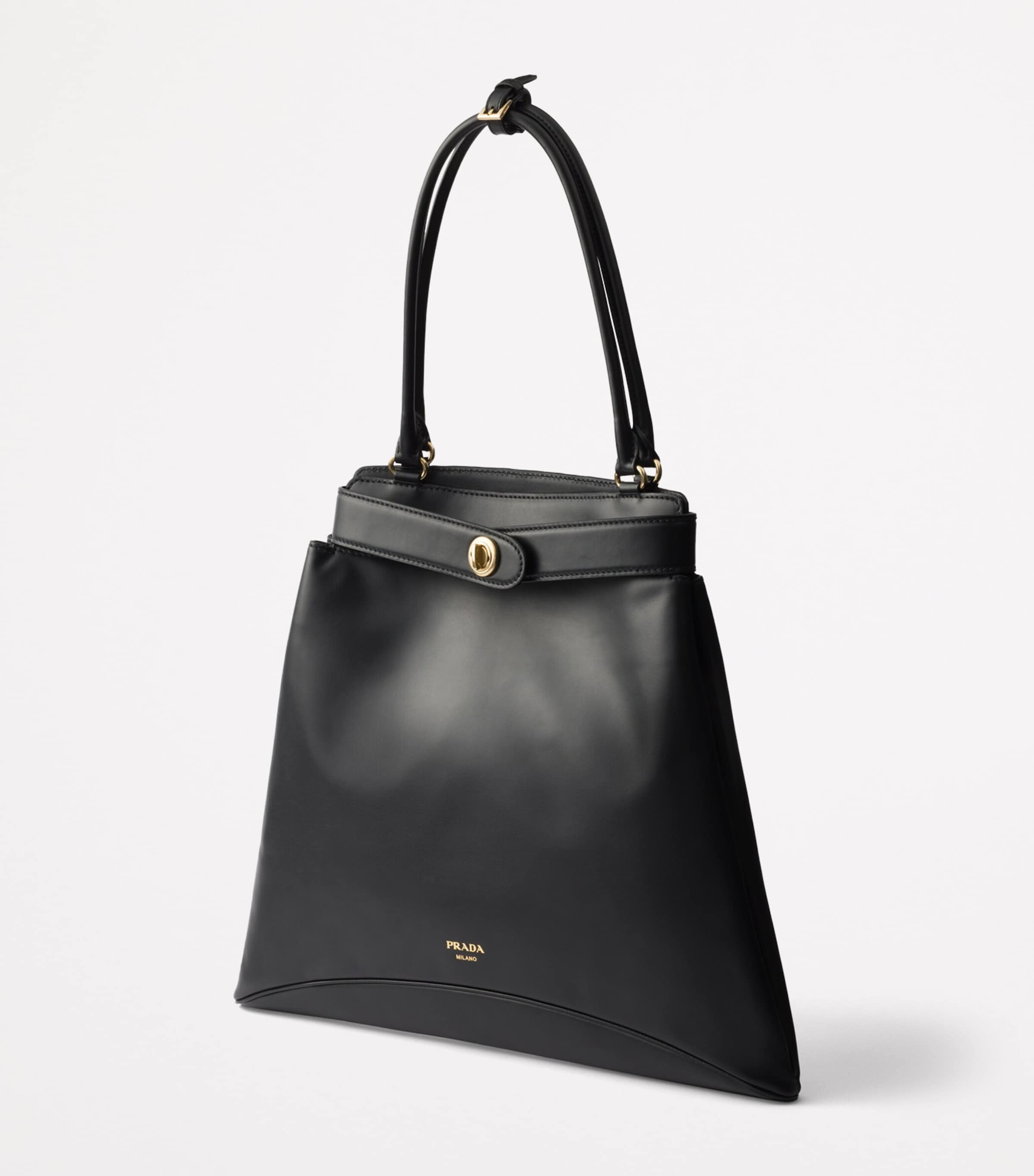 Prada Large Leather Etude Top-Handle Bag Image 2