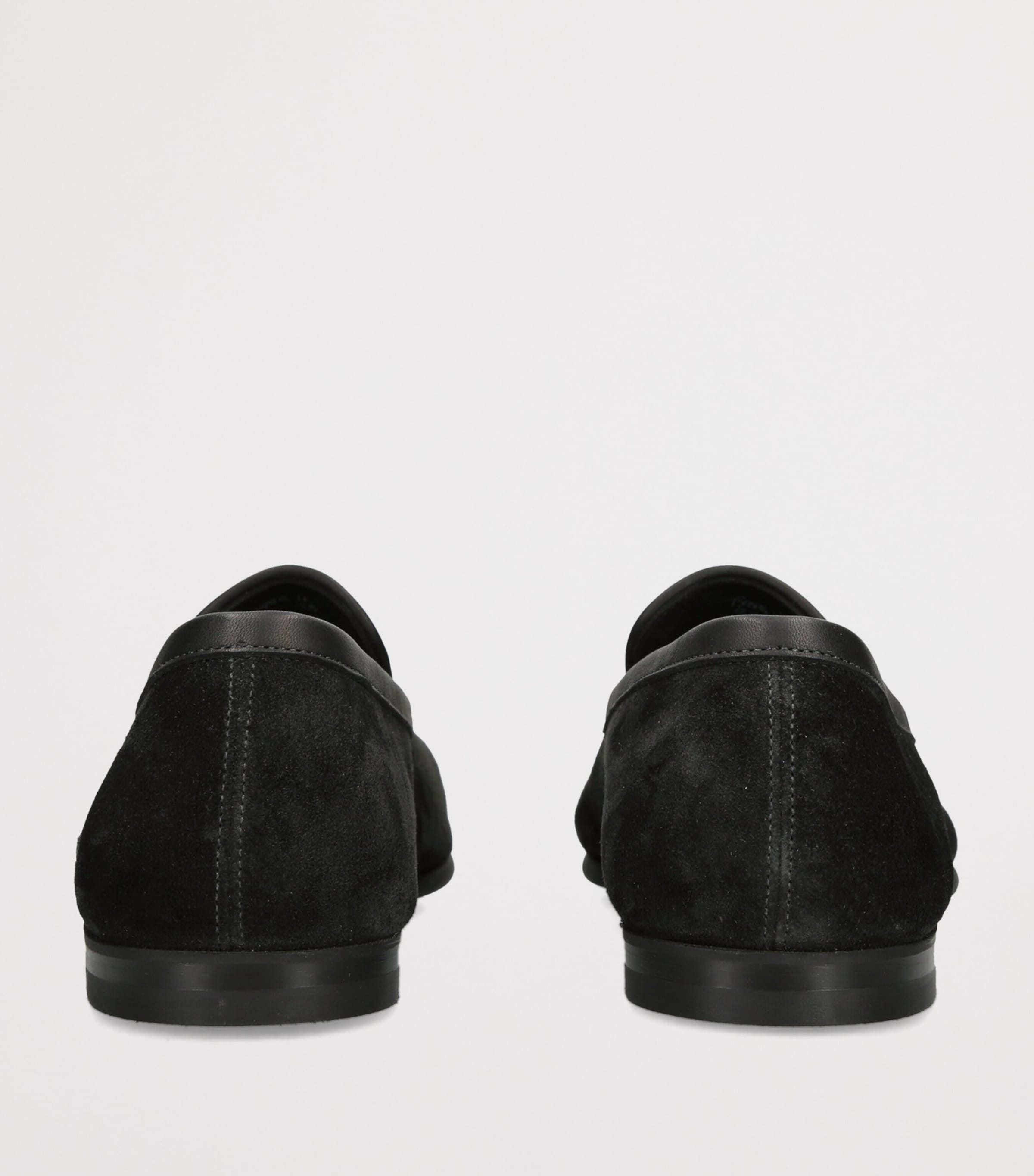 John Lobb Suede Tyne II Loafers Black Image 4