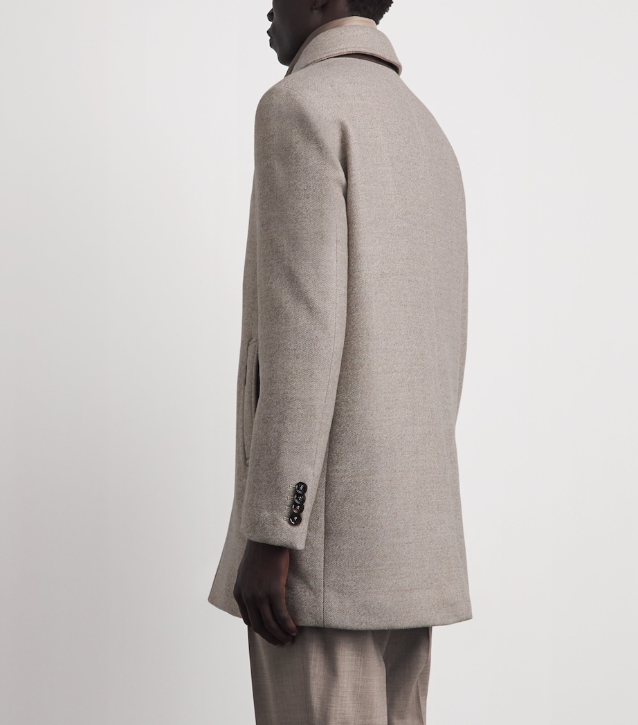 Moorer Mens Virgin Wool Monferrato-LP Coat Avana Image 5