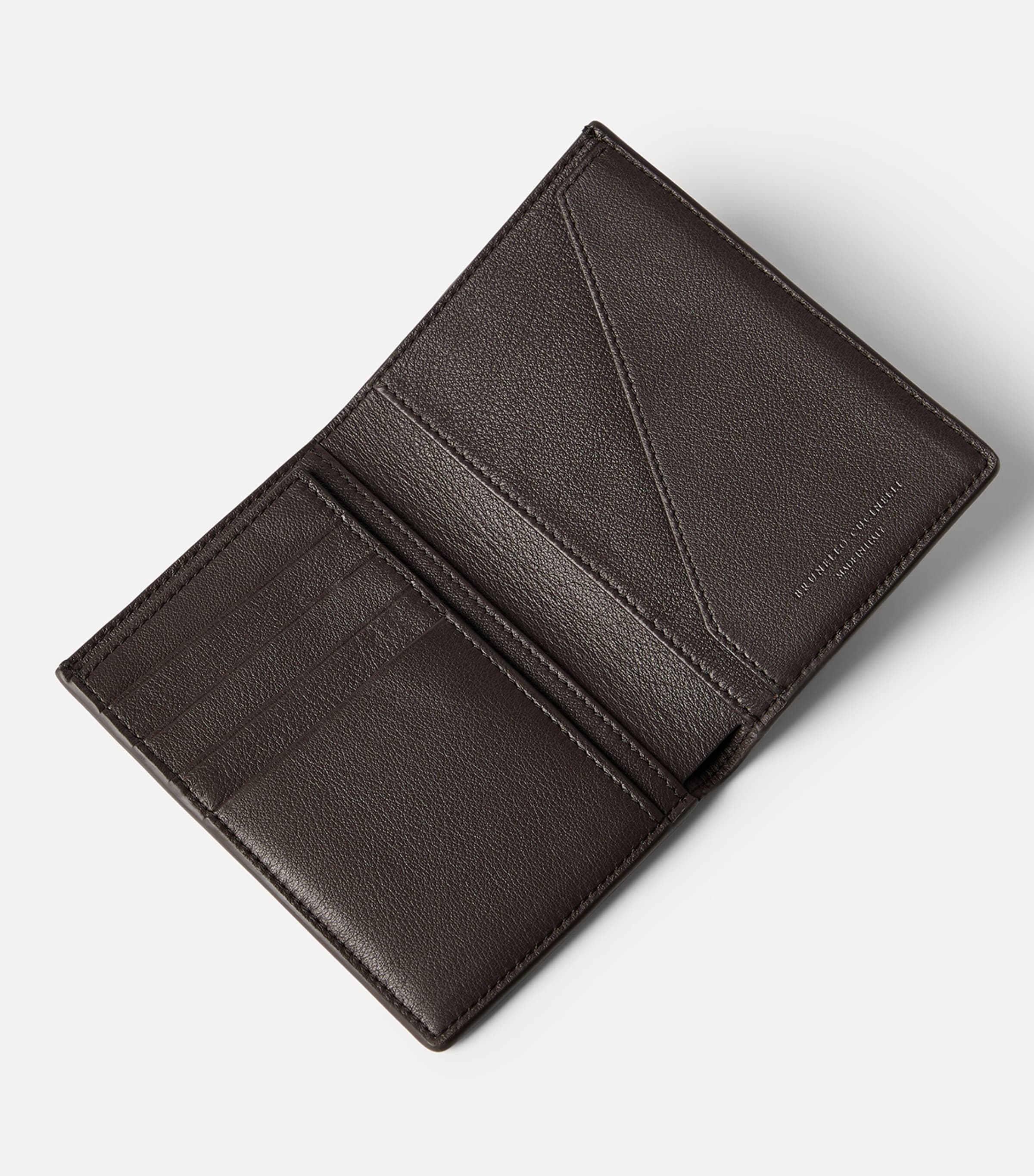 Brunello Cucinelli Leather Bifold Card Holder Image 4