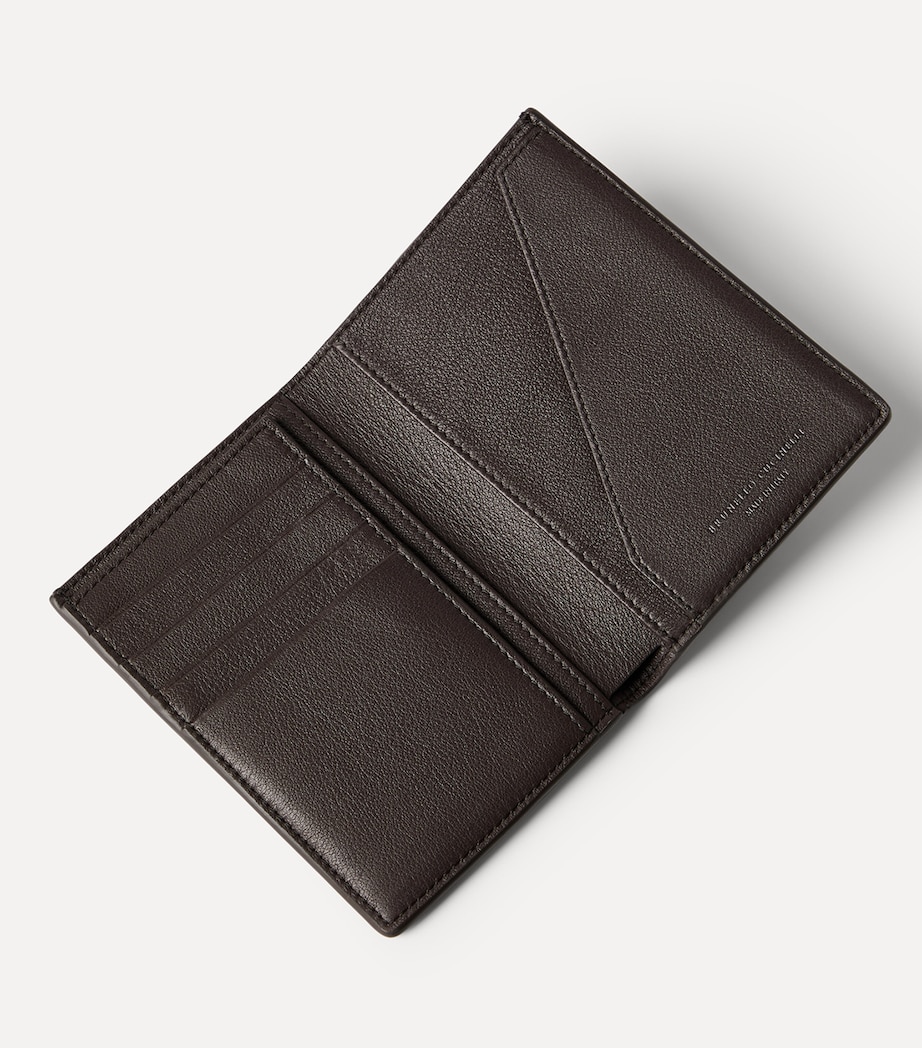 Brunello Cucinelli Leather Bifold Card Holder Image 4