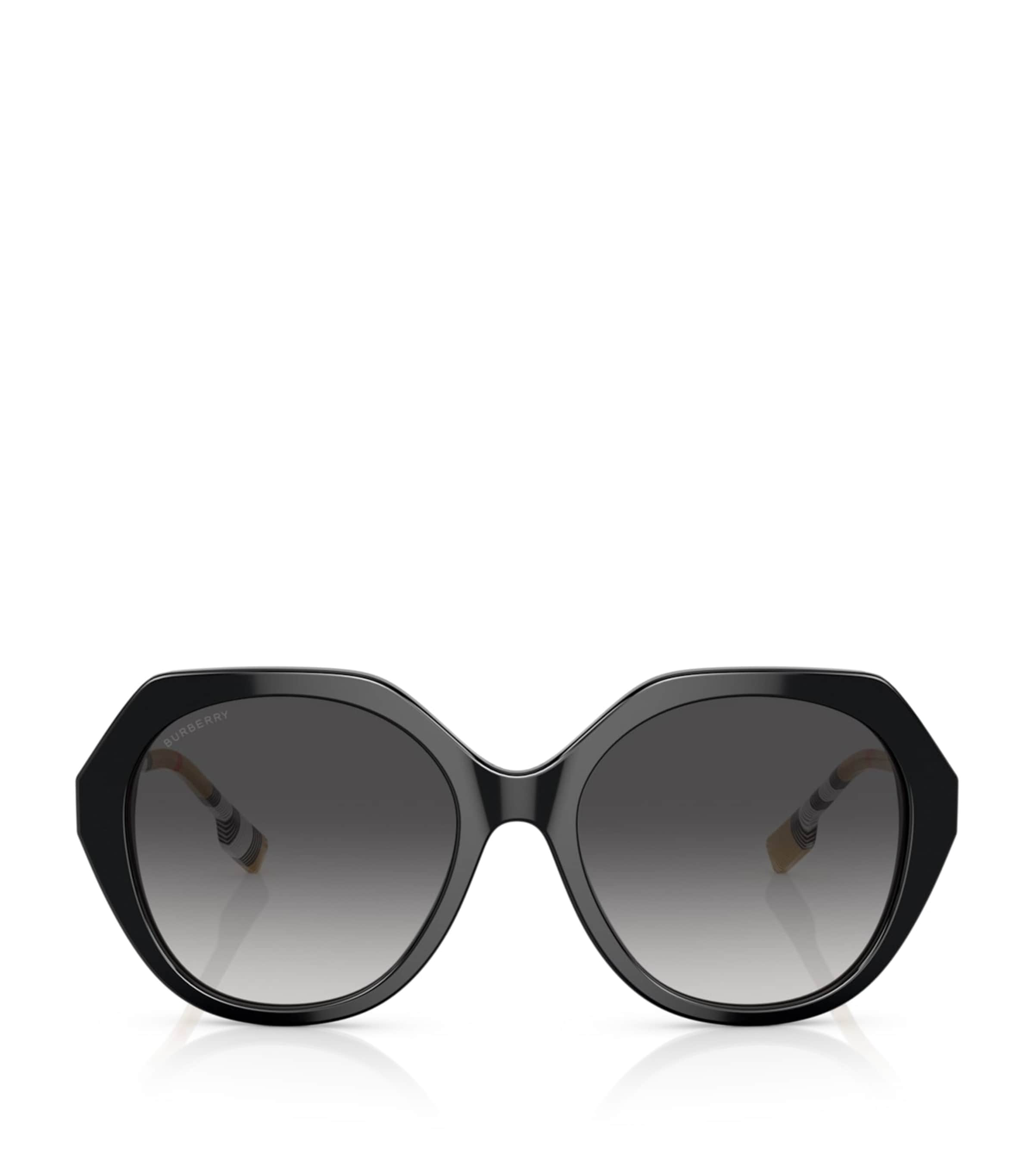 Burberry Oversized Vanessa Sunglasses In Black