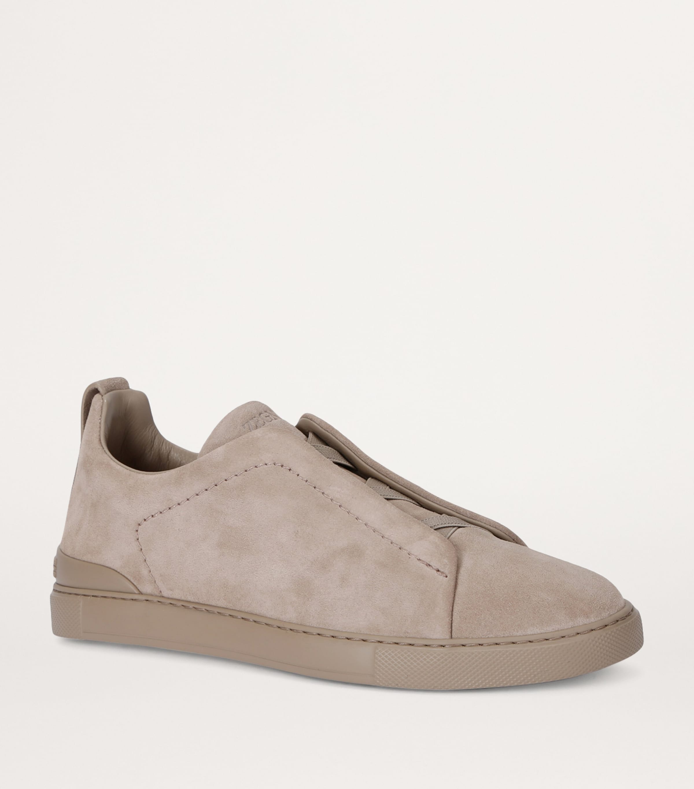 Suede Triple Stitch Sneakers GREY/LIGHT Image 3