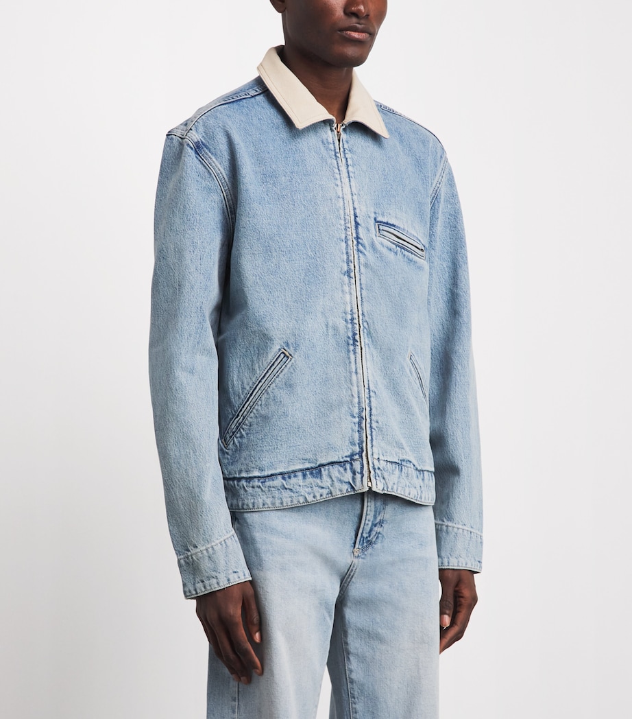 PAIGE Mens Laughlin Denim Jacket Moby Image 4