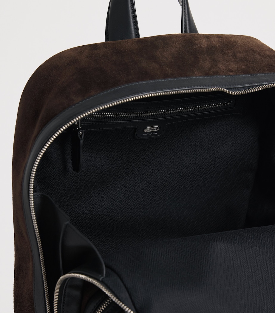 Brioni Suede Via Veneto Backpack Image 3