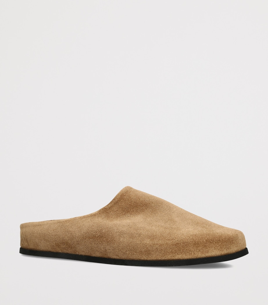 Dear Frances Suede Vico Clogs Camel Image 3