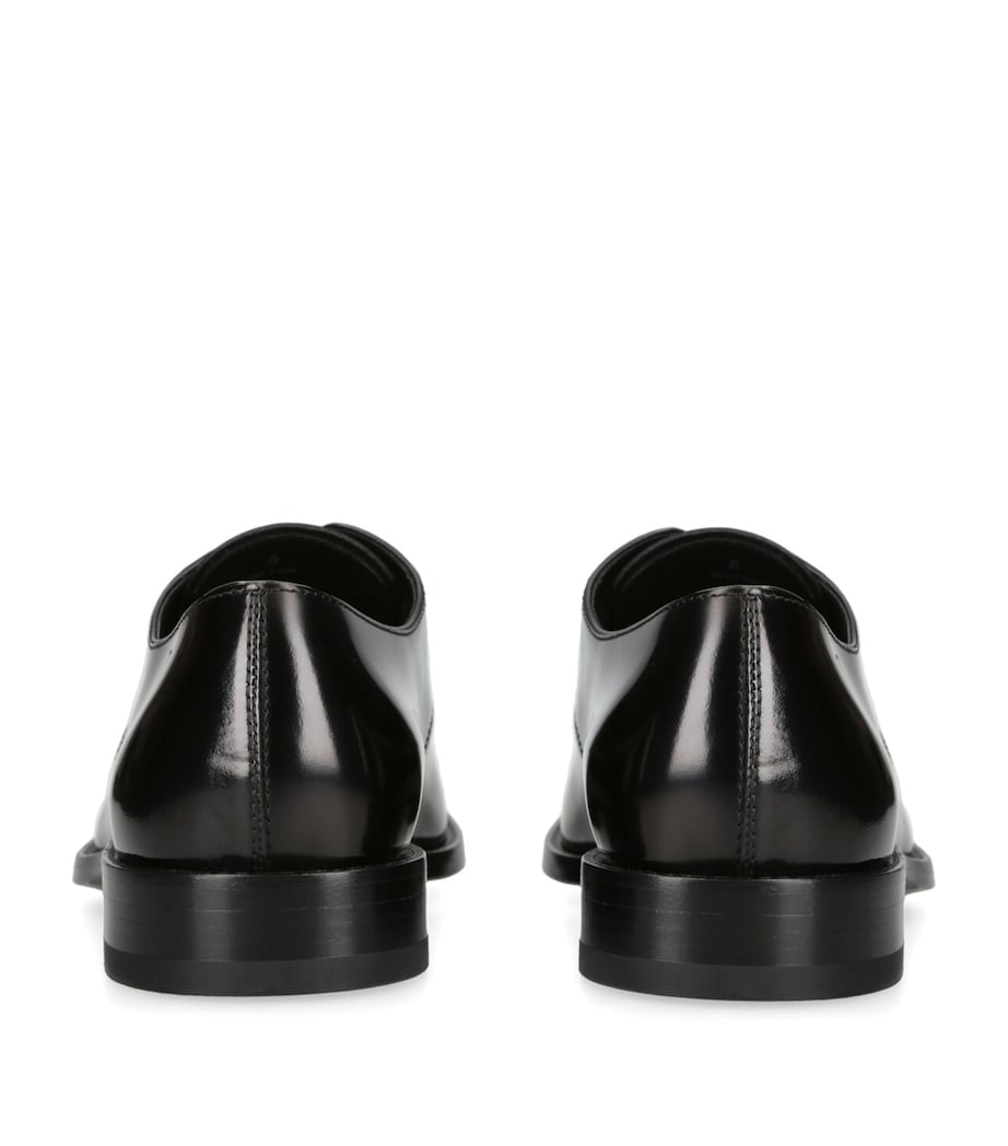 Leather Derby Shoes BLACK Image 2