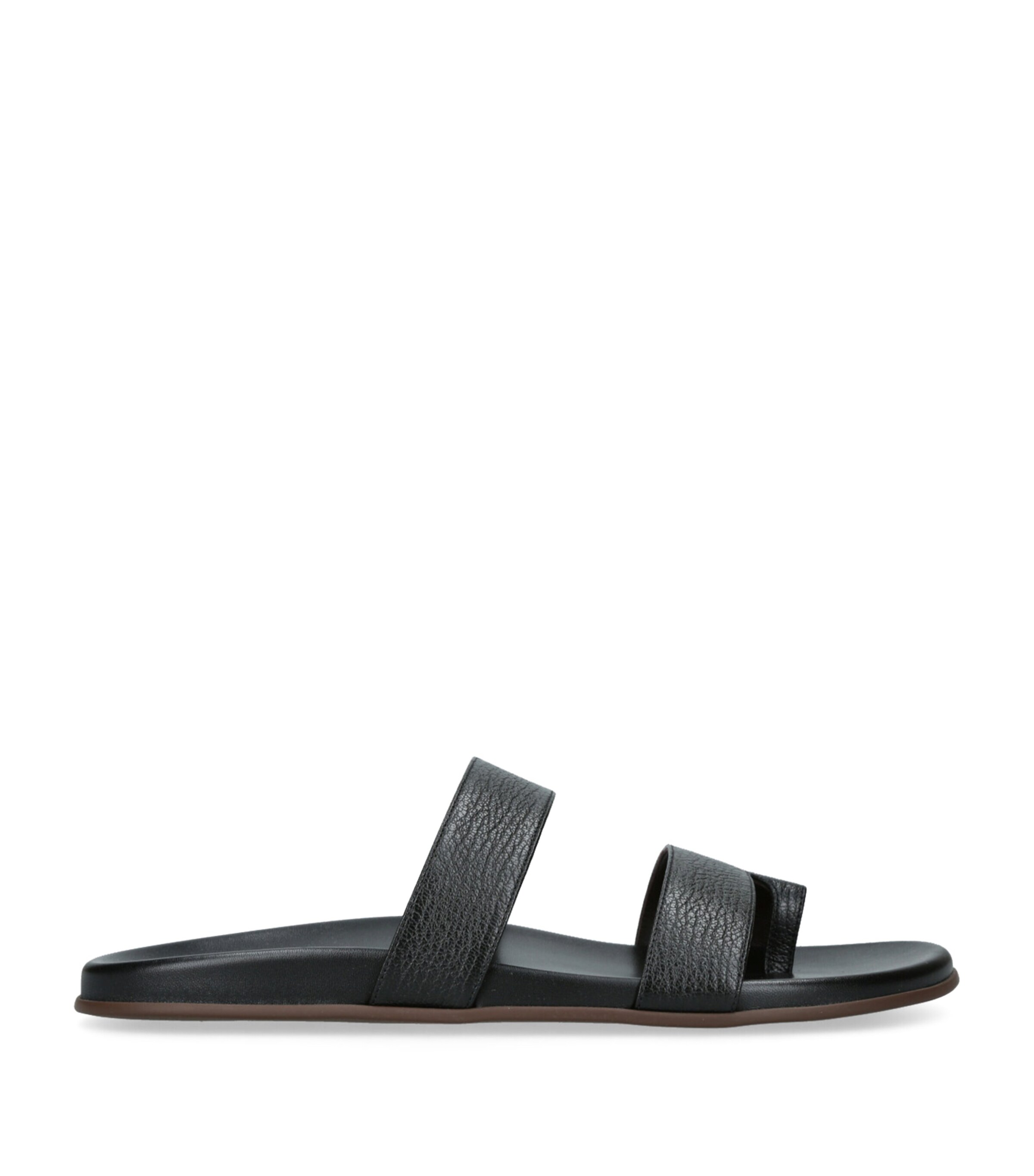 The Row Hugh Leather Sandals | Holiday Shop | Mens | Sandals | Men Shoes | Sliders | Designers | The Row | 5206
