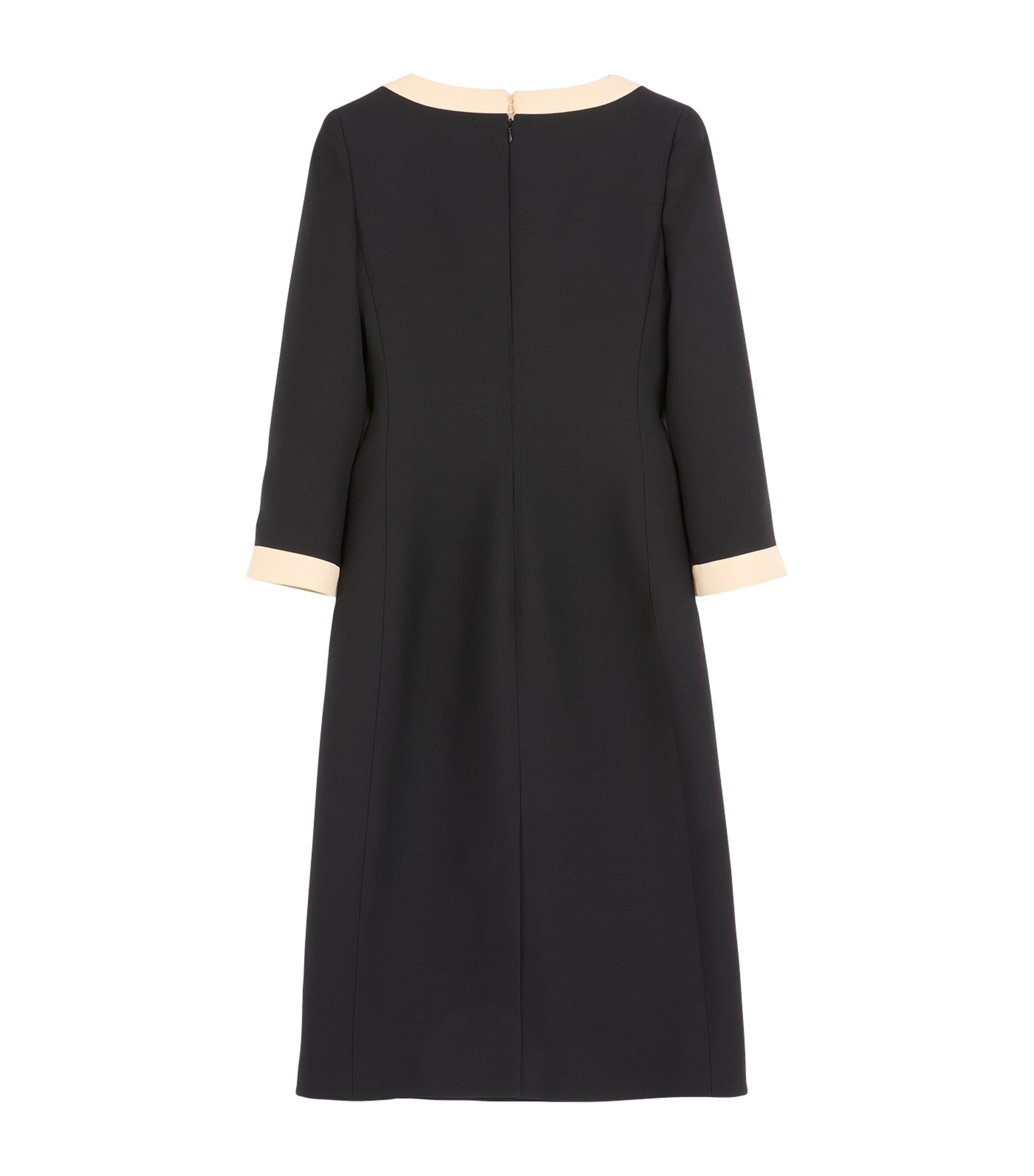 Virgin Wool-Silk Midi Dress TB1 Image 2