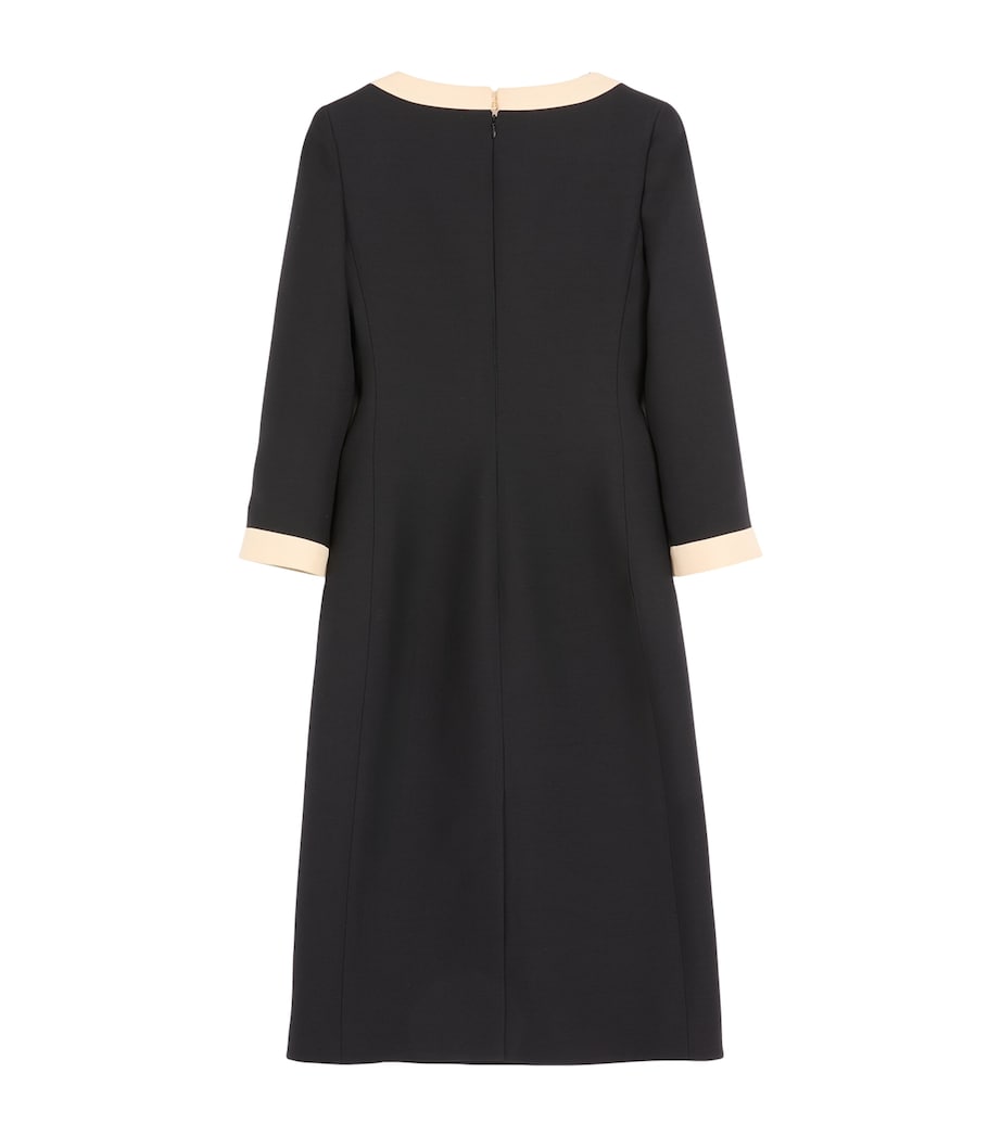 Virgin Wool-Silk Midi Dress TB1 Image 2