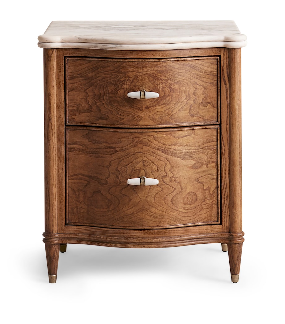 Soho Home Valerie Bedside Table Arabescato Image 1