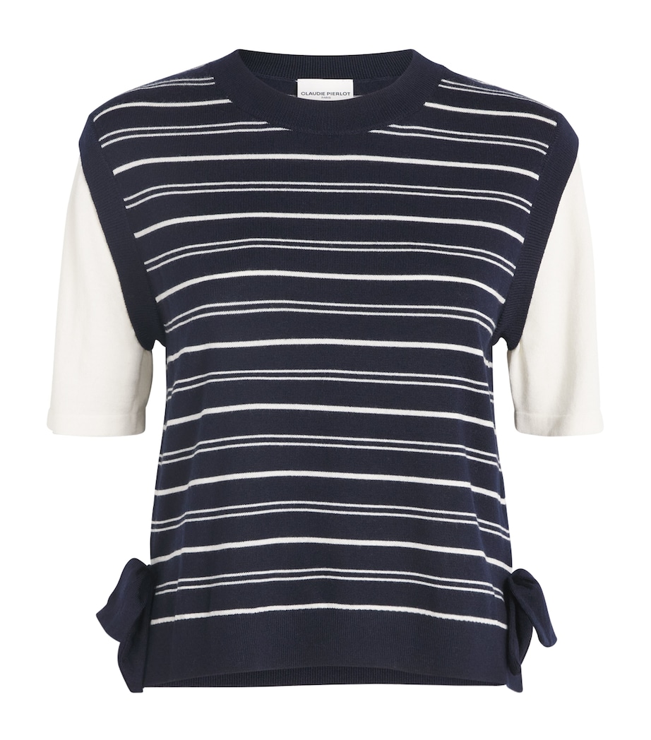Claudie Pierlot Womens Wool-Blend 2-in-1 Sweater Dual Color Image 1