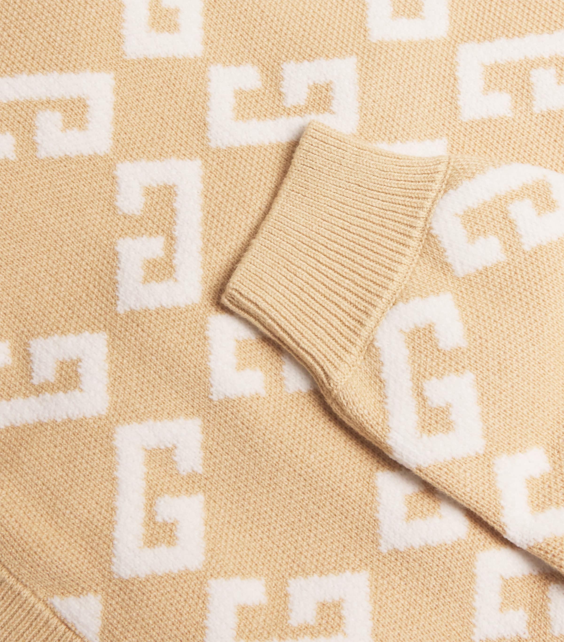 Jacquard Cardigan (4-12+ Years) SAND Image 3