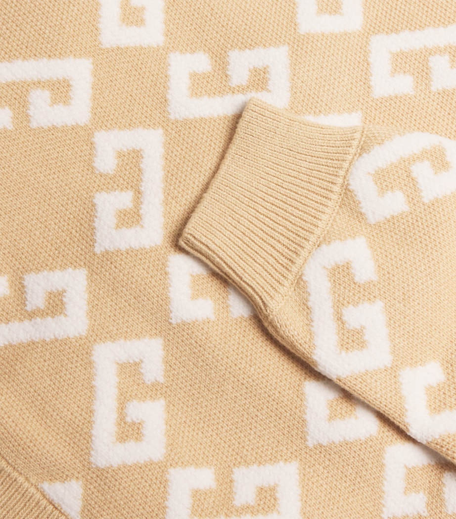 Jacquard Cardigan (4-12+ Years) SAND Image 3