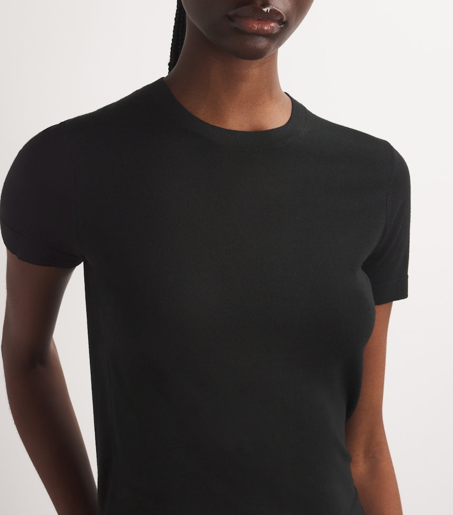 Theory Womens Regal Wool Sweater T-Shirt Black Image 6