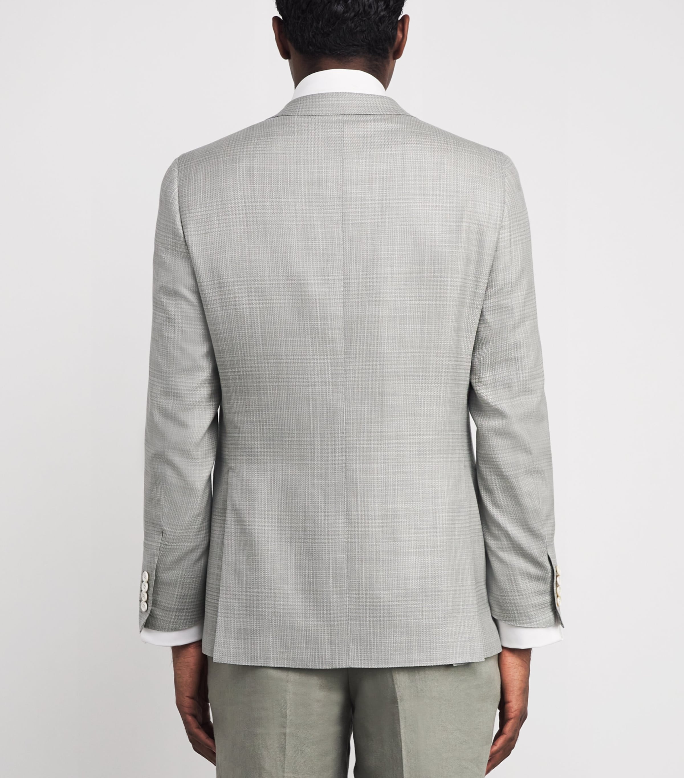 Wool-Silk Check Ravello Blazer 1515 Image 4