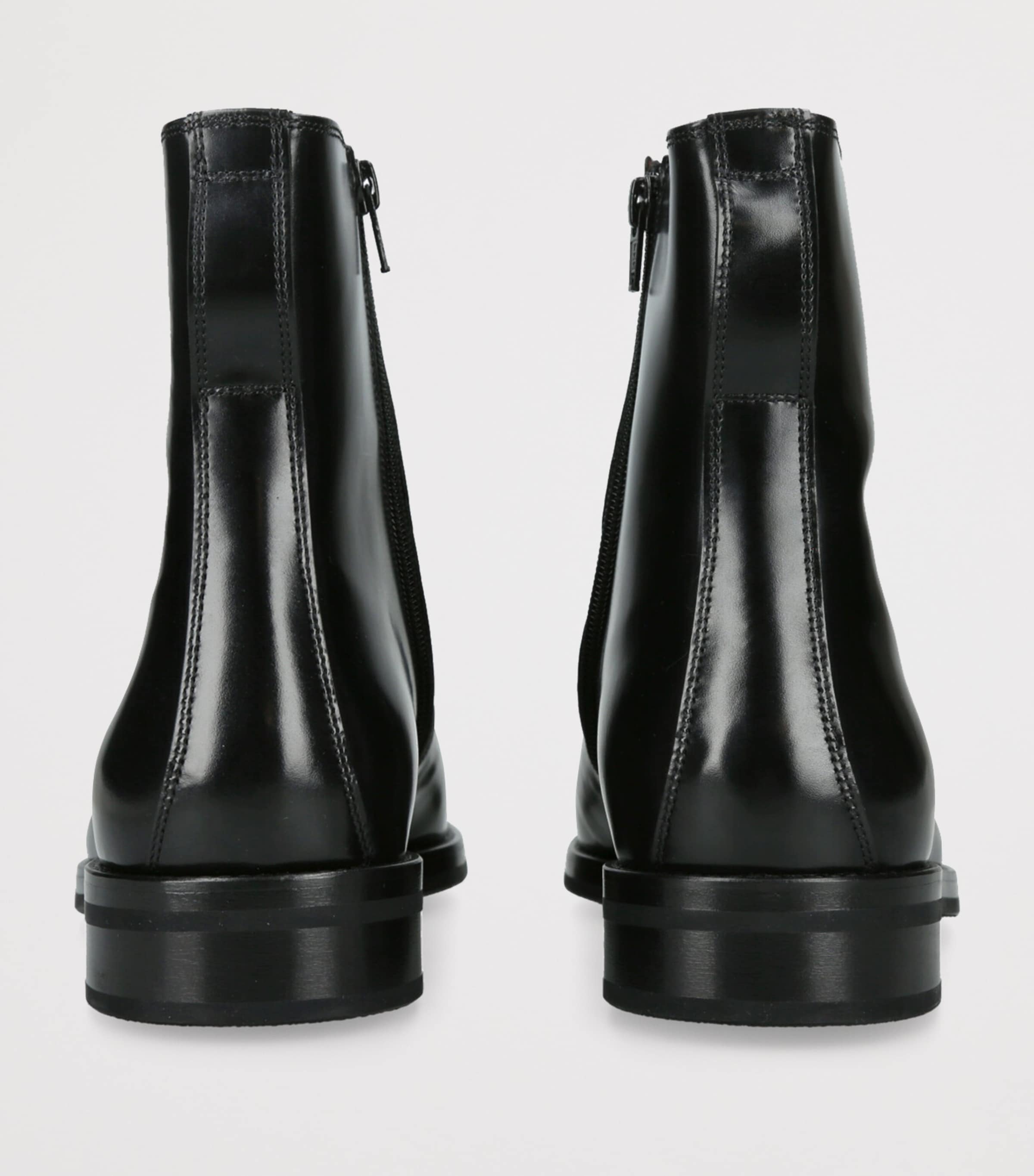 Calfskin Ankle Boots BLACK Image 2