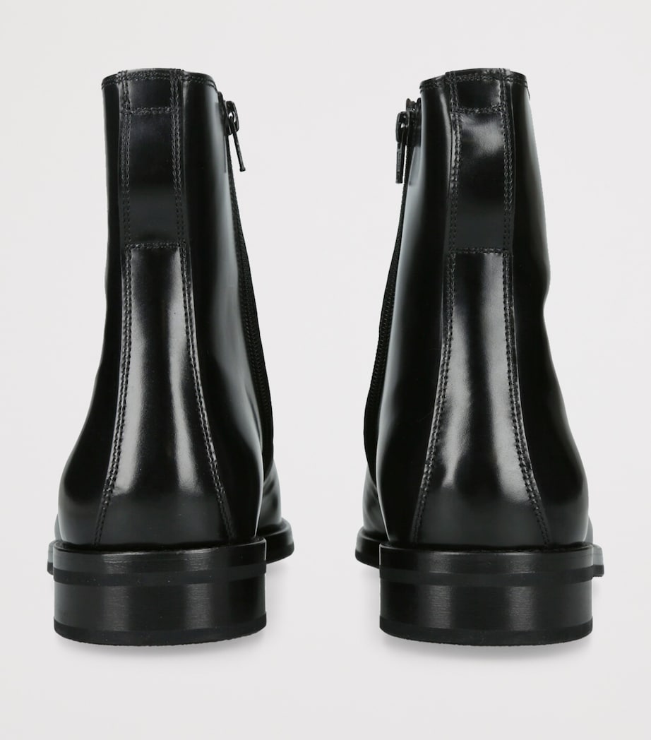 Calfskin Ankle Boots BLACK Image 2