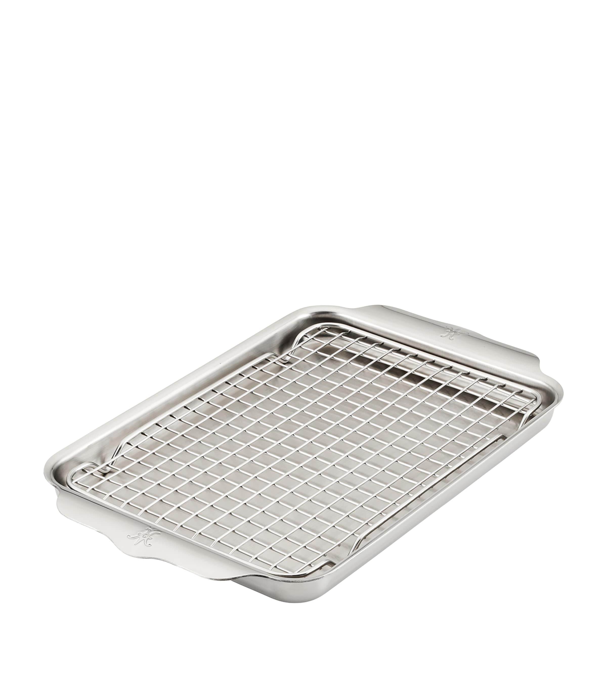 Hestan Stainless Steel Baking Pan With Cooling Rack In Silver