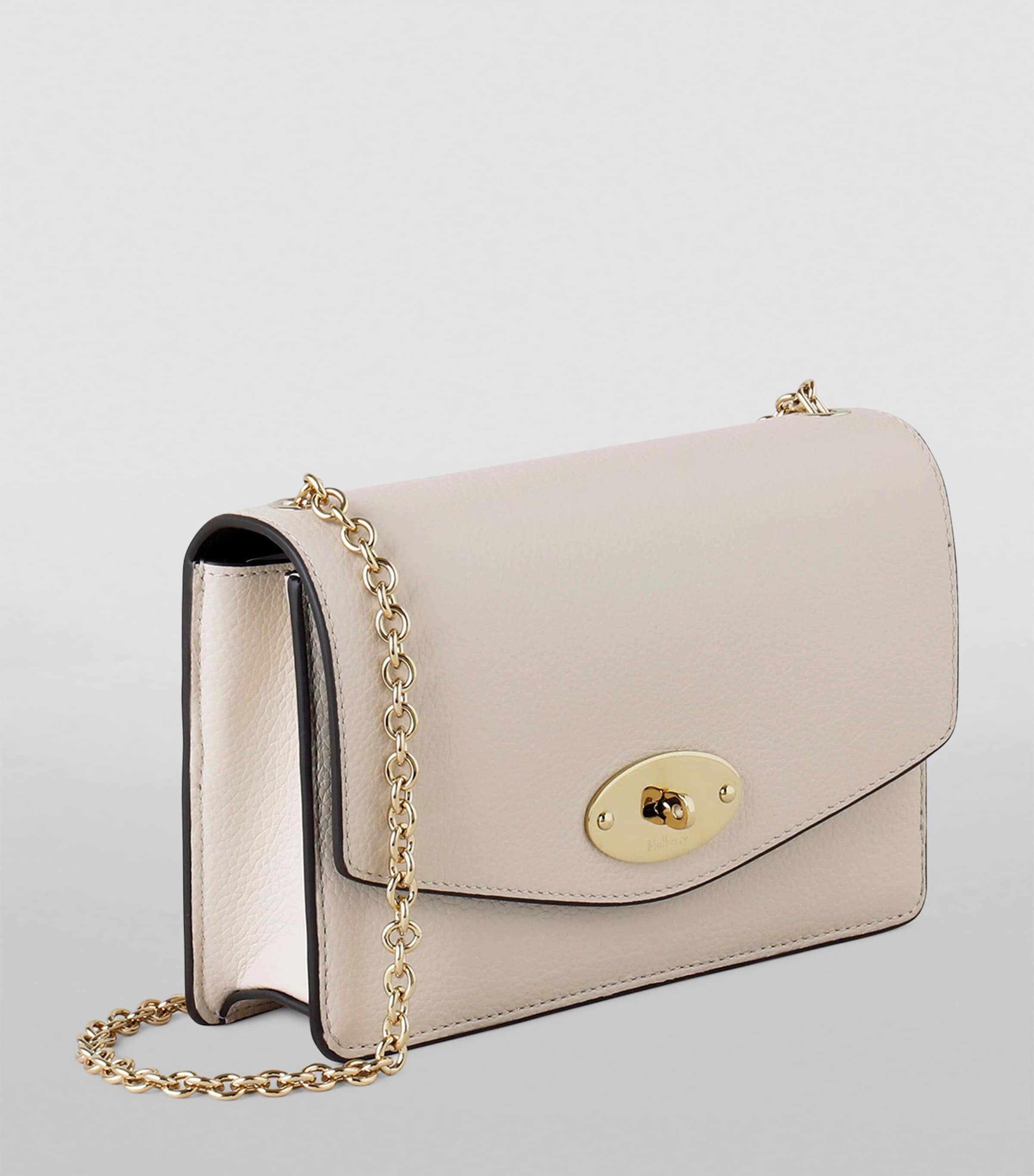 Small Leather Darley Cross-Body Bag CHALK Image 4