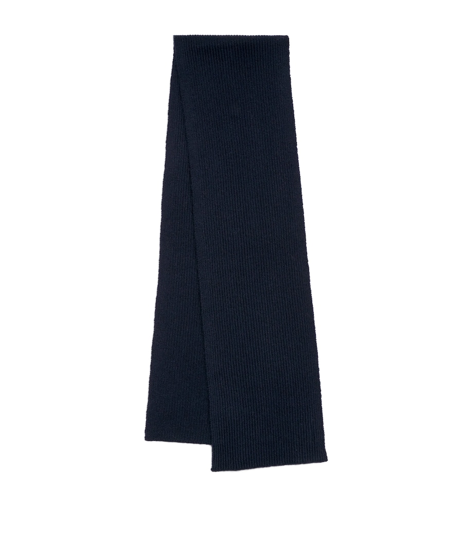 Cashmere Scarf NAVY Image 1