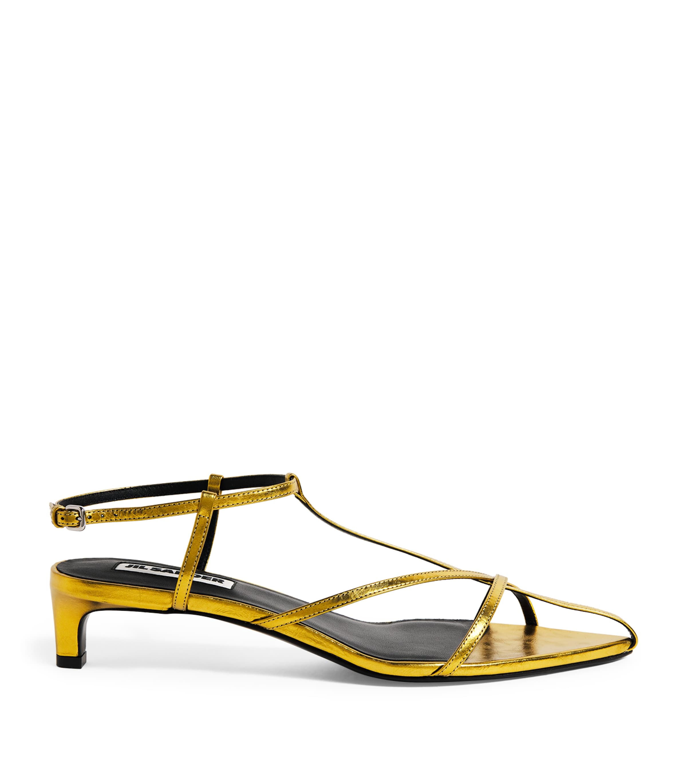 Jil Sander Leather Strappy Heeled Sandals 35 | Women Shoes | Heels | Sandals | Designers | Jil Sander