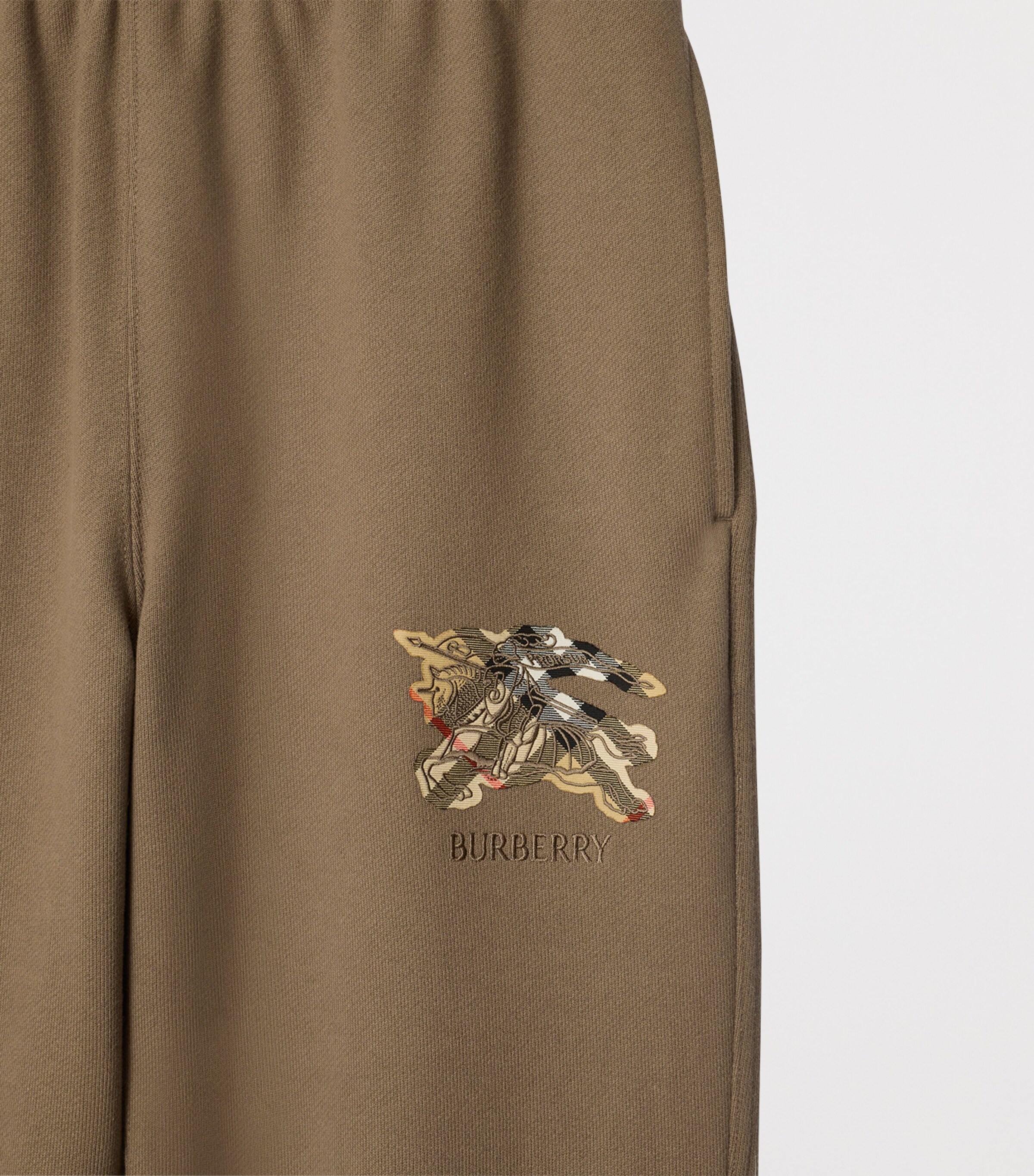 Cotton Check EKD Slim Sweatpants CLAY BROWN Image 4