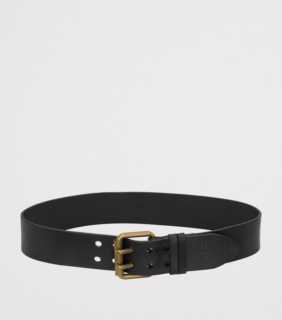 Saint Laurent Calfskin Motorcycle Buckle Belt Image 2