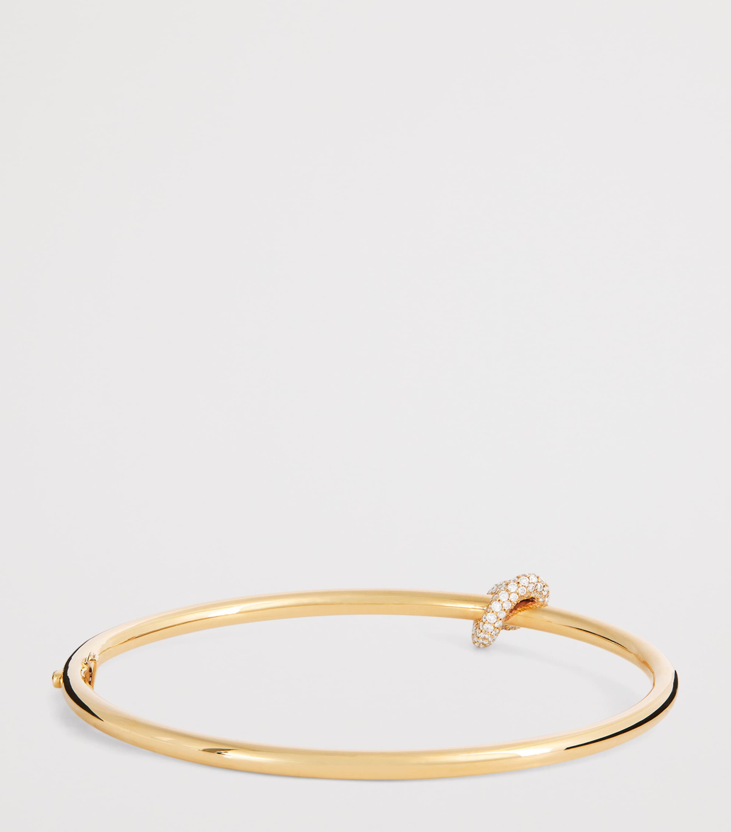 Yellow Gold and Diamond Legacy Knot Bangle YELLOW GOLD Image 3