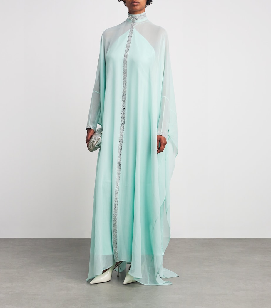 Silk Parthenon Kaftan Gown ACQUA Image 2
