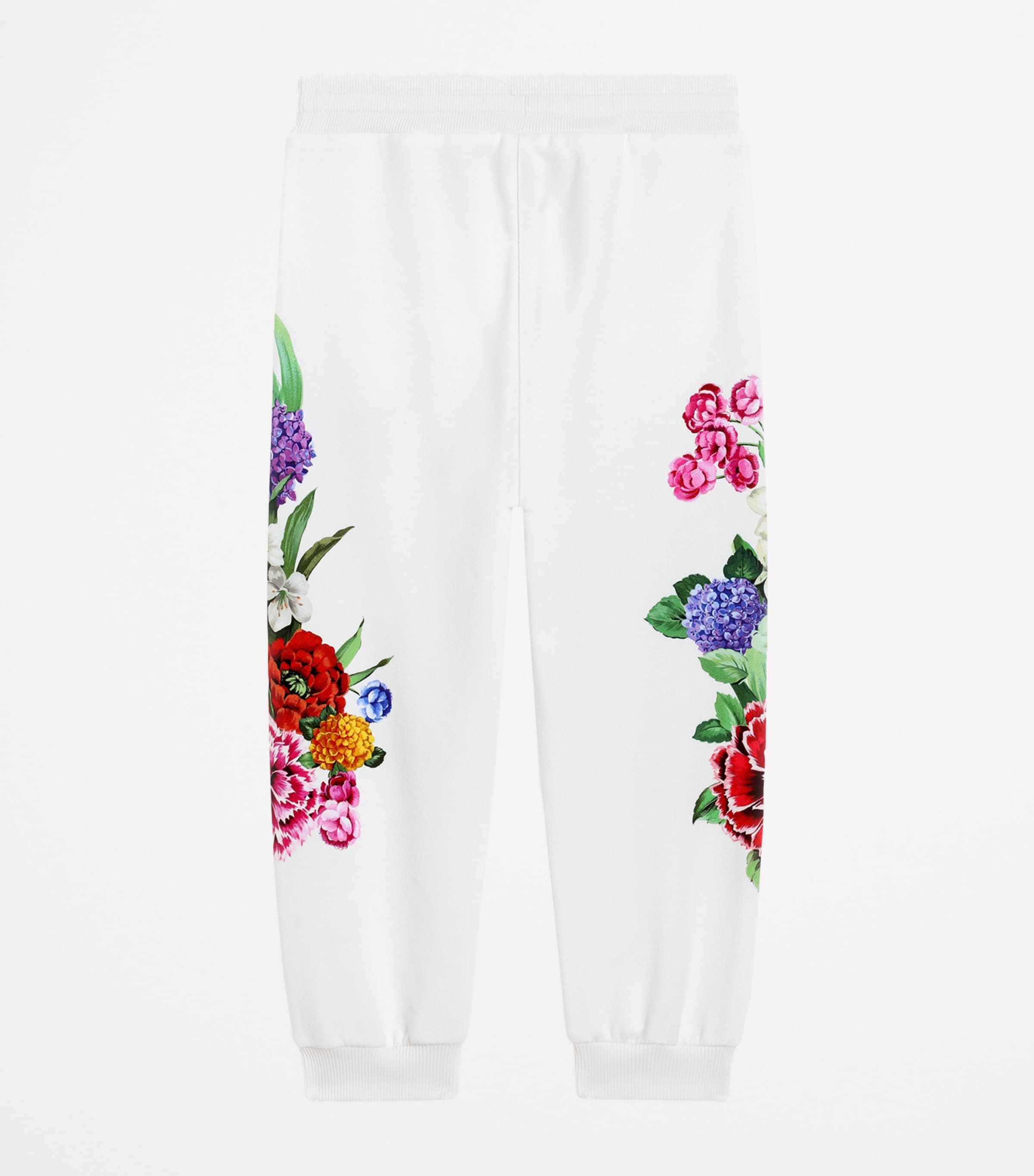 Cotton Fleece Floral Sweatpants (8-12+ Years) HA5KU-MIX FIORI Image 2