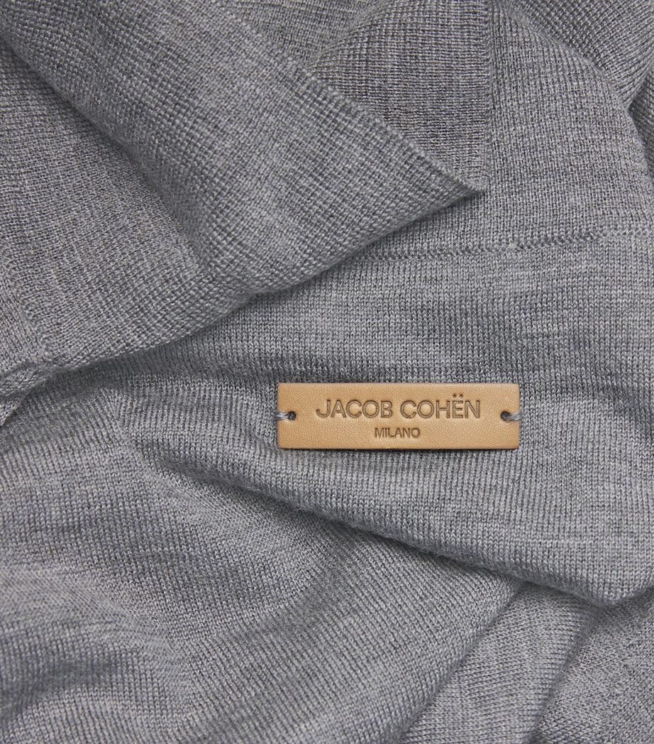 Cashmere-Silk Polo Sweater B977 Image 5