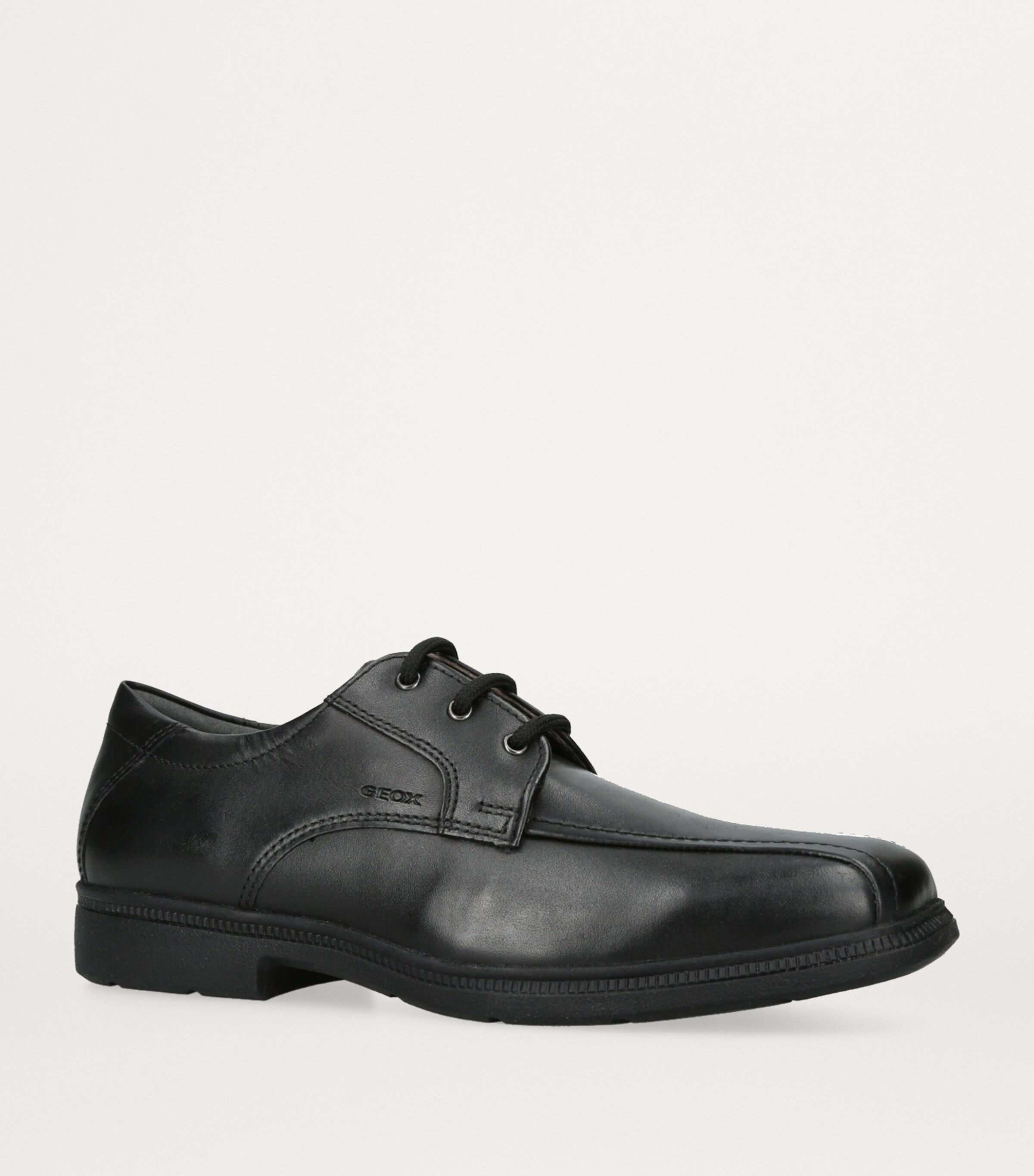 Geox Leather Federico Shoes Black Image 3