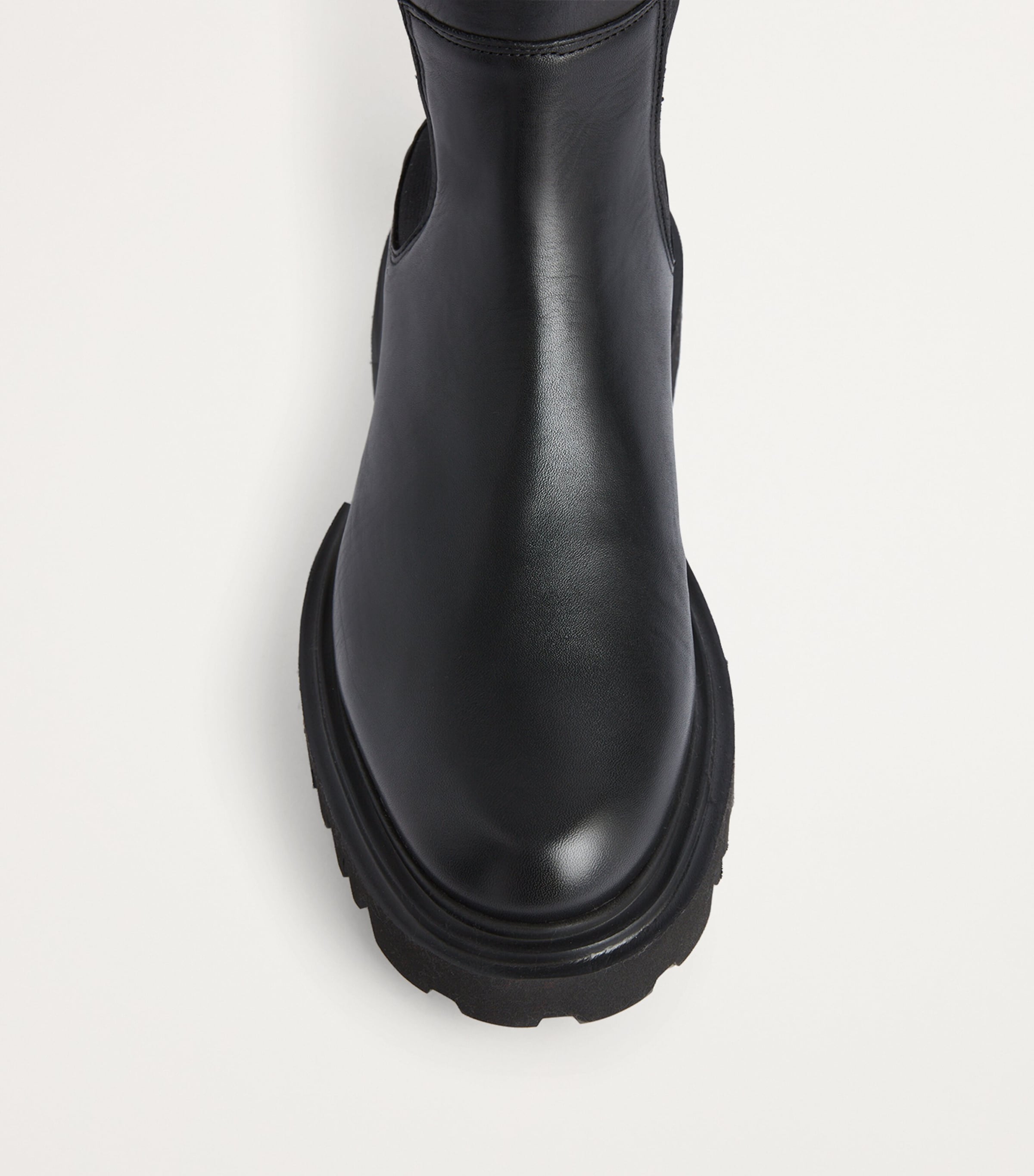 Leather Maeve Knee-High Boots BLACK Image 5