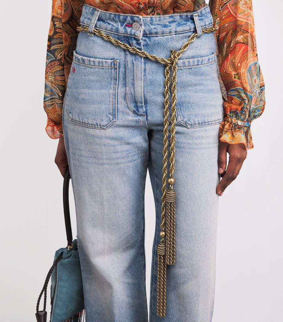 Etro Metal Tasselled Belt Brass Image 4