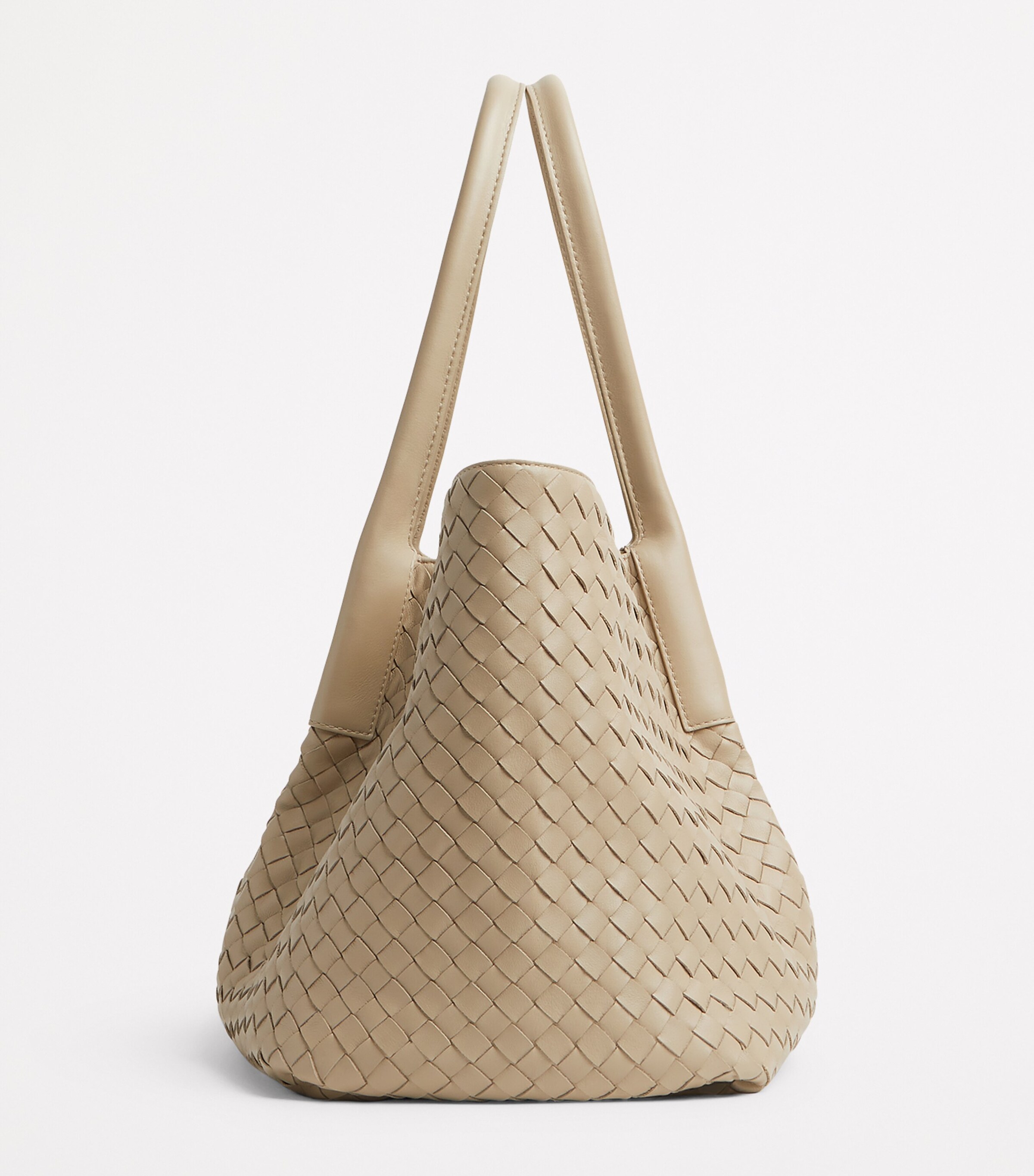 トートバッグ Bottega Veneta Sand Leather Small Pinacoteca Shopping Bag Bottega Veneta Small Leather Reversible Intrecciato