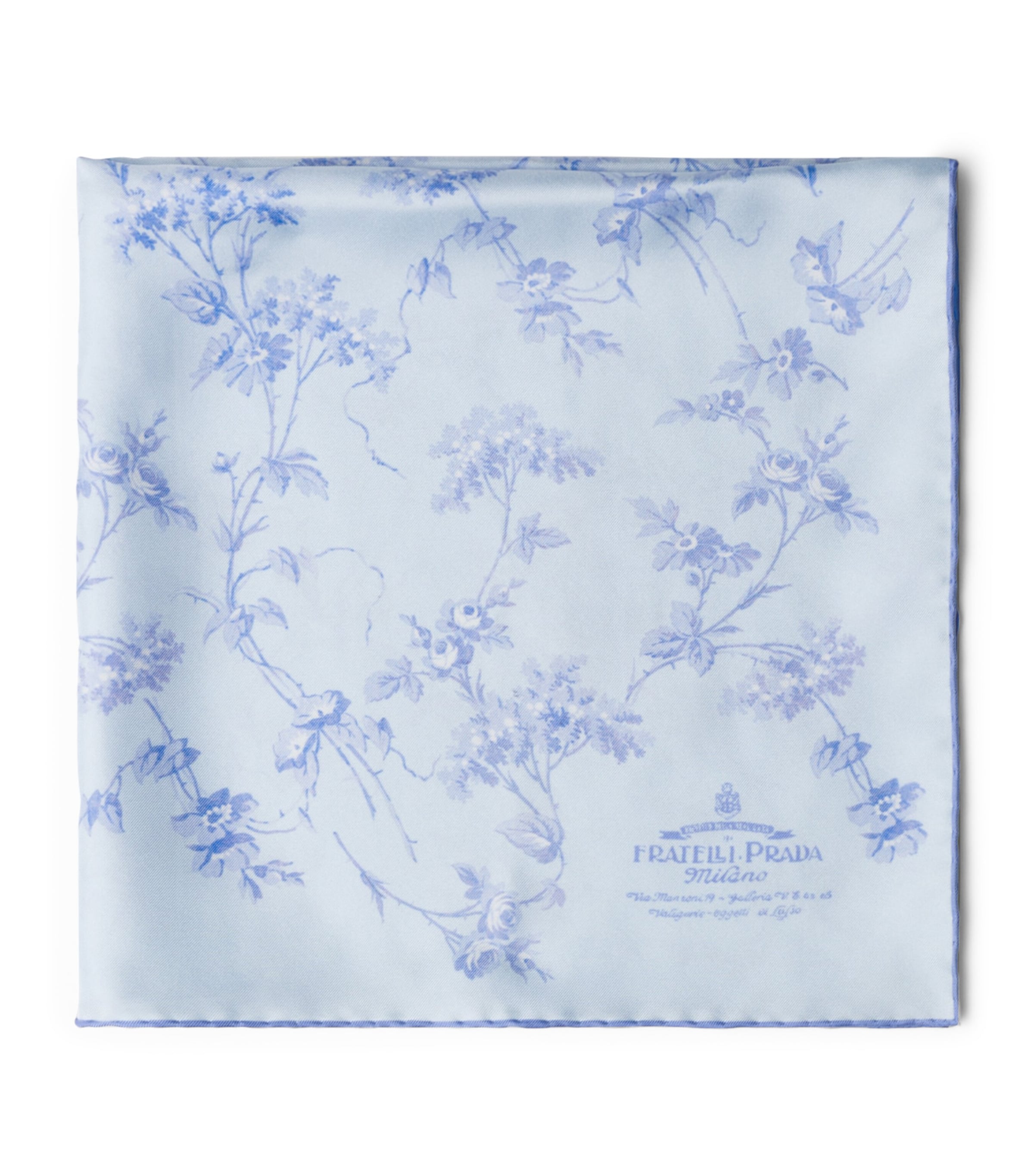 Prada Silk Floral Square Scarf Image 1