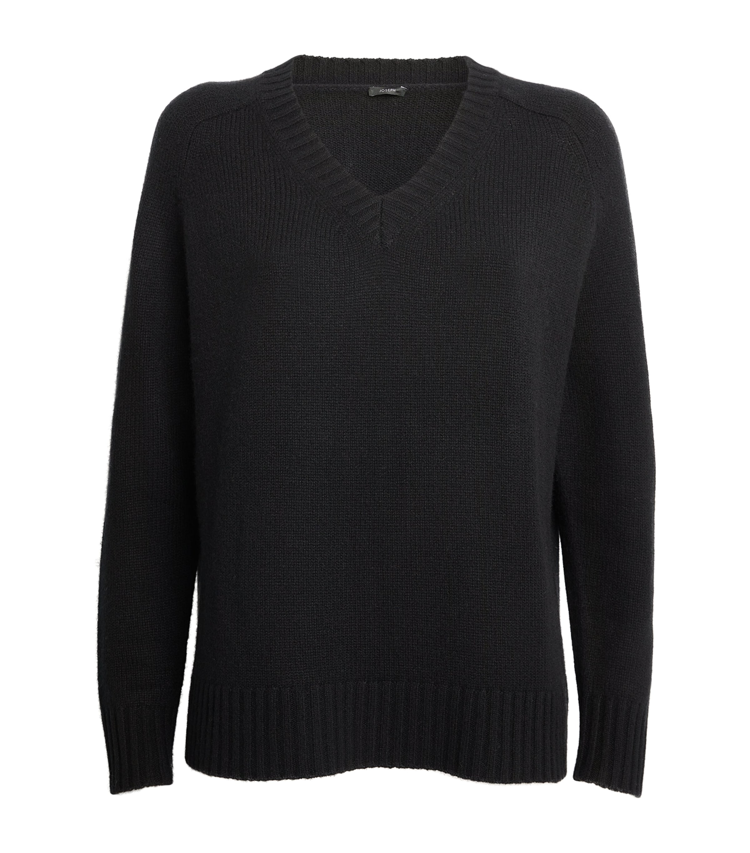 JOSEPH OPEN CASHMERE V-NECK SWEATER 