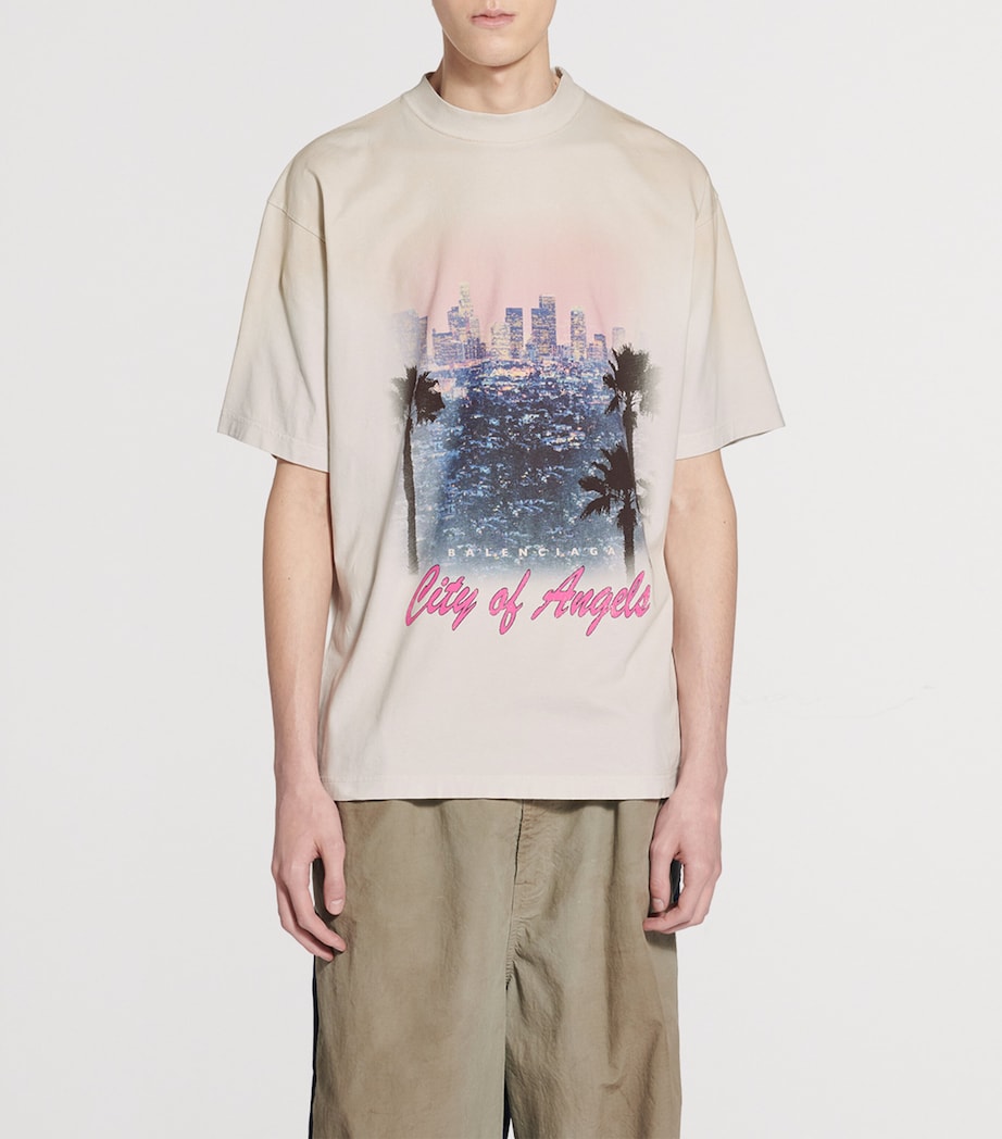 Oversized Cotton Printed T-Shirt 9012 Image 2