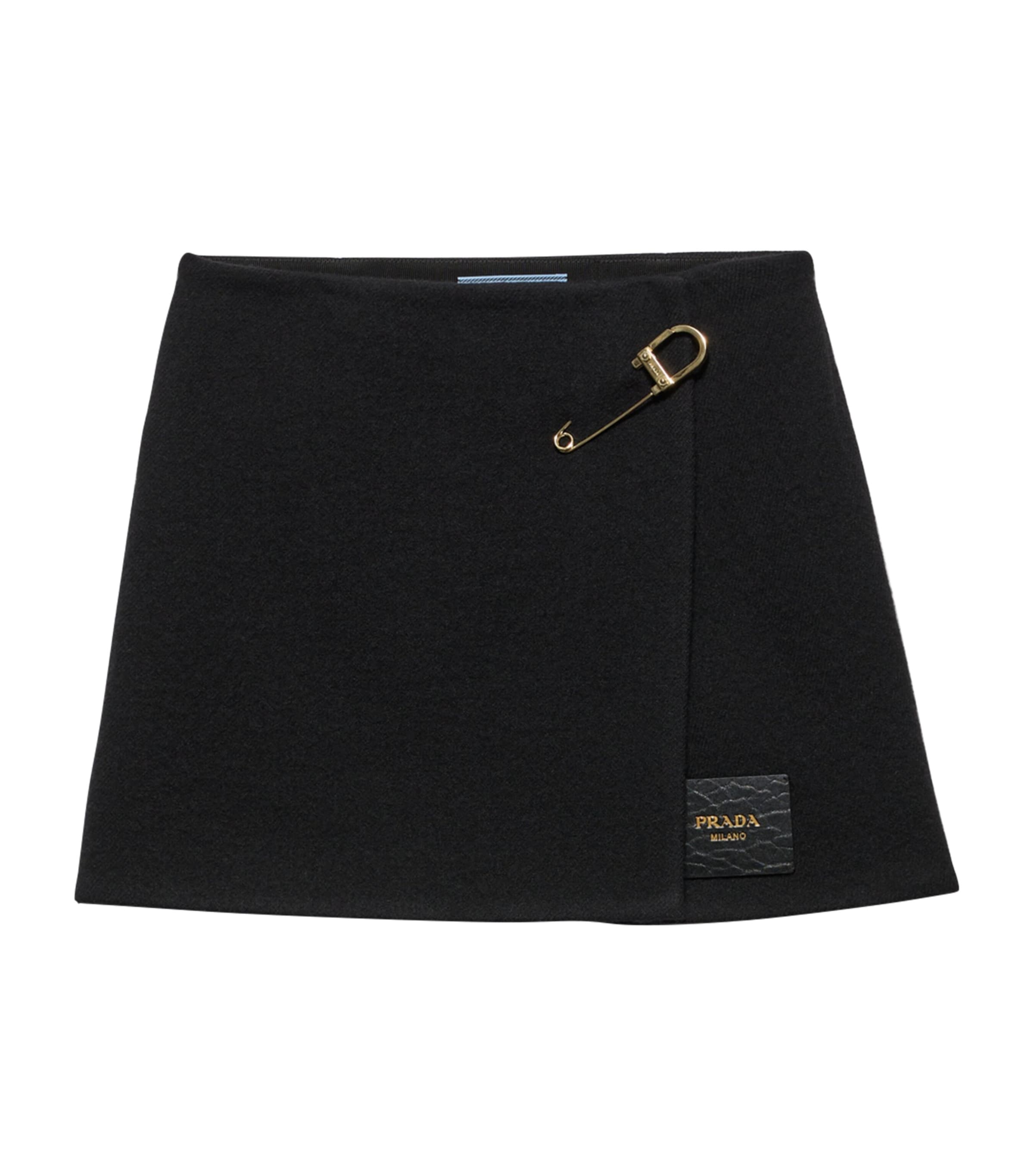 【関税&送料込】Prada Wool Miniskirt Prada Wool Patch Pocket Mini Skirt Black