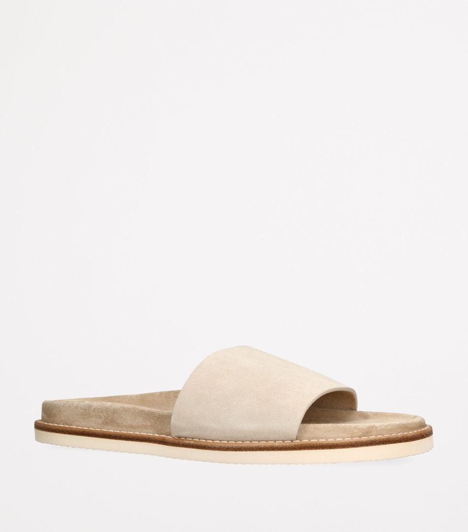 Suede Slides BEIGE Image 3