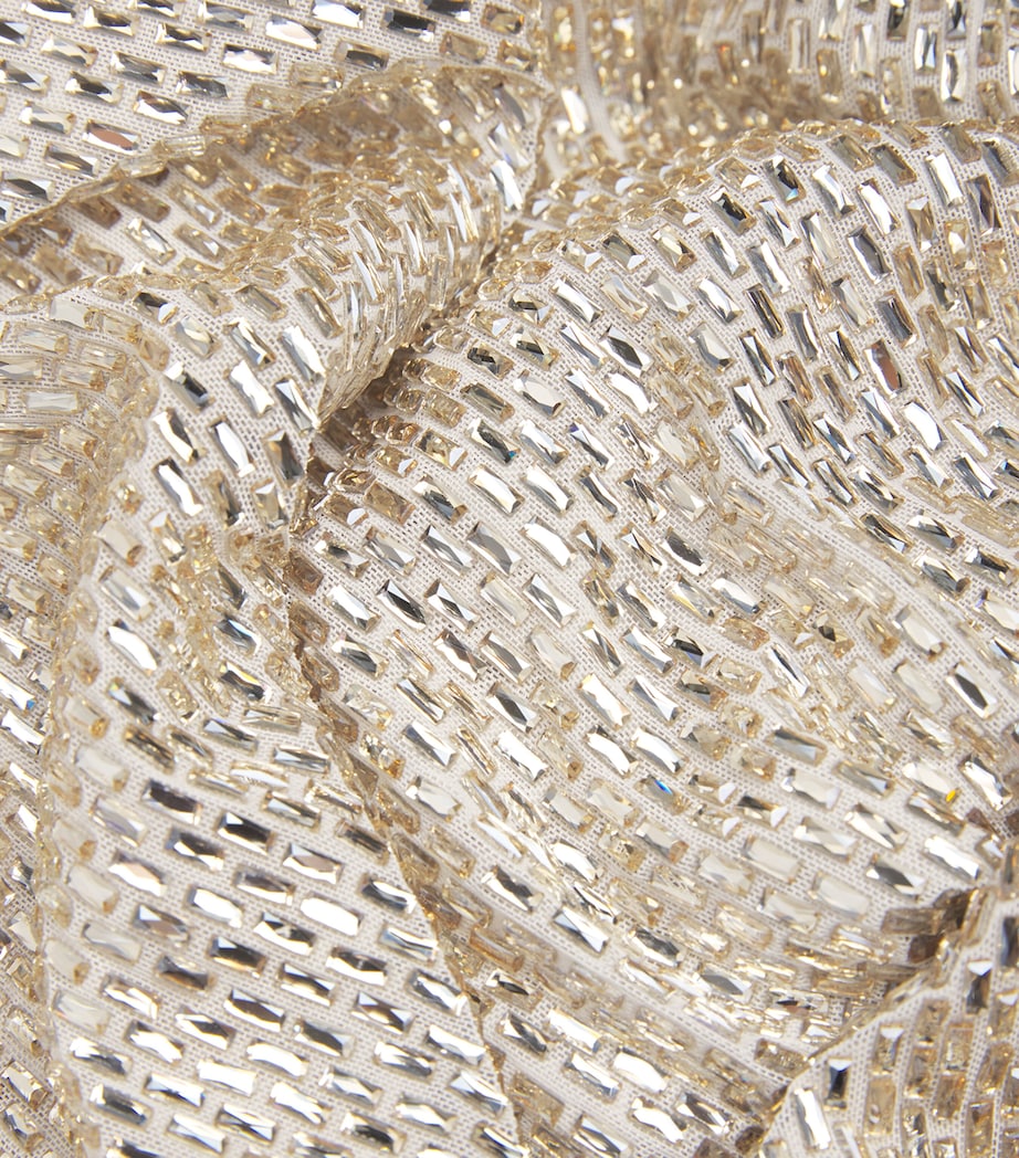 Mesh Crystal Gown CHAMPAGNE Image 5