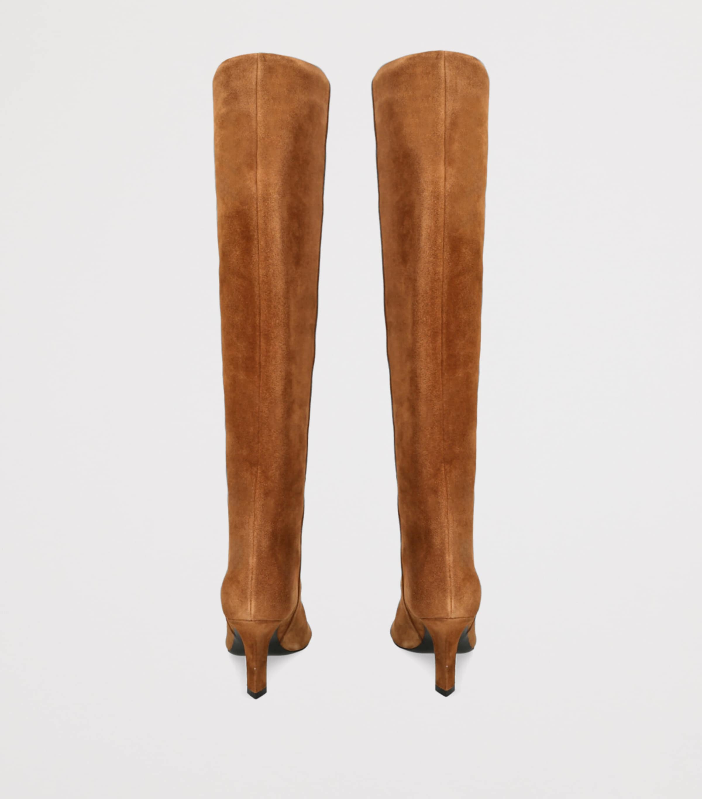 Suede Christine Knee-High Boots 80 TAN Image 2