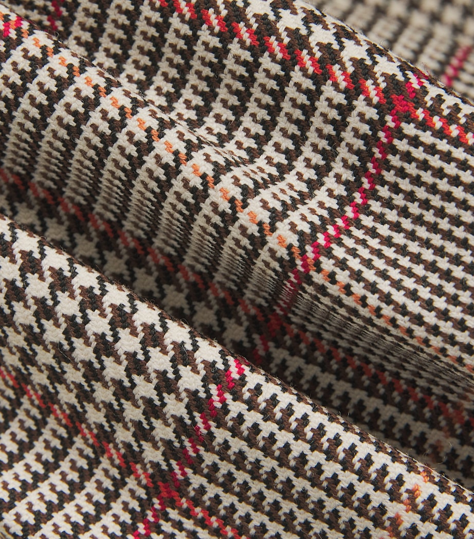 Houndstooth Mini Dress BROWN Image 5