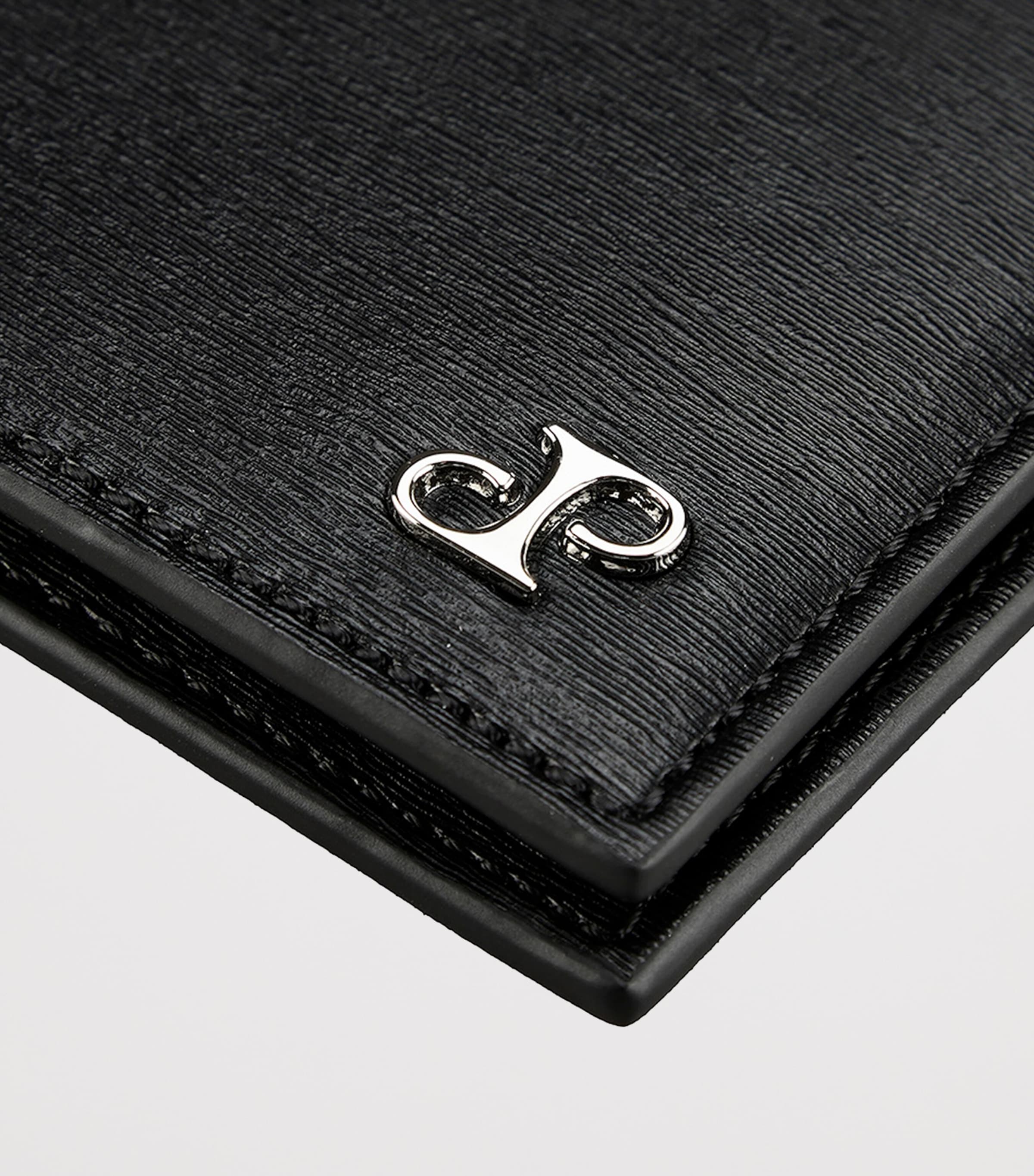 WOLF Vegan Leather Philipp Billfold Wallet Black Image 4